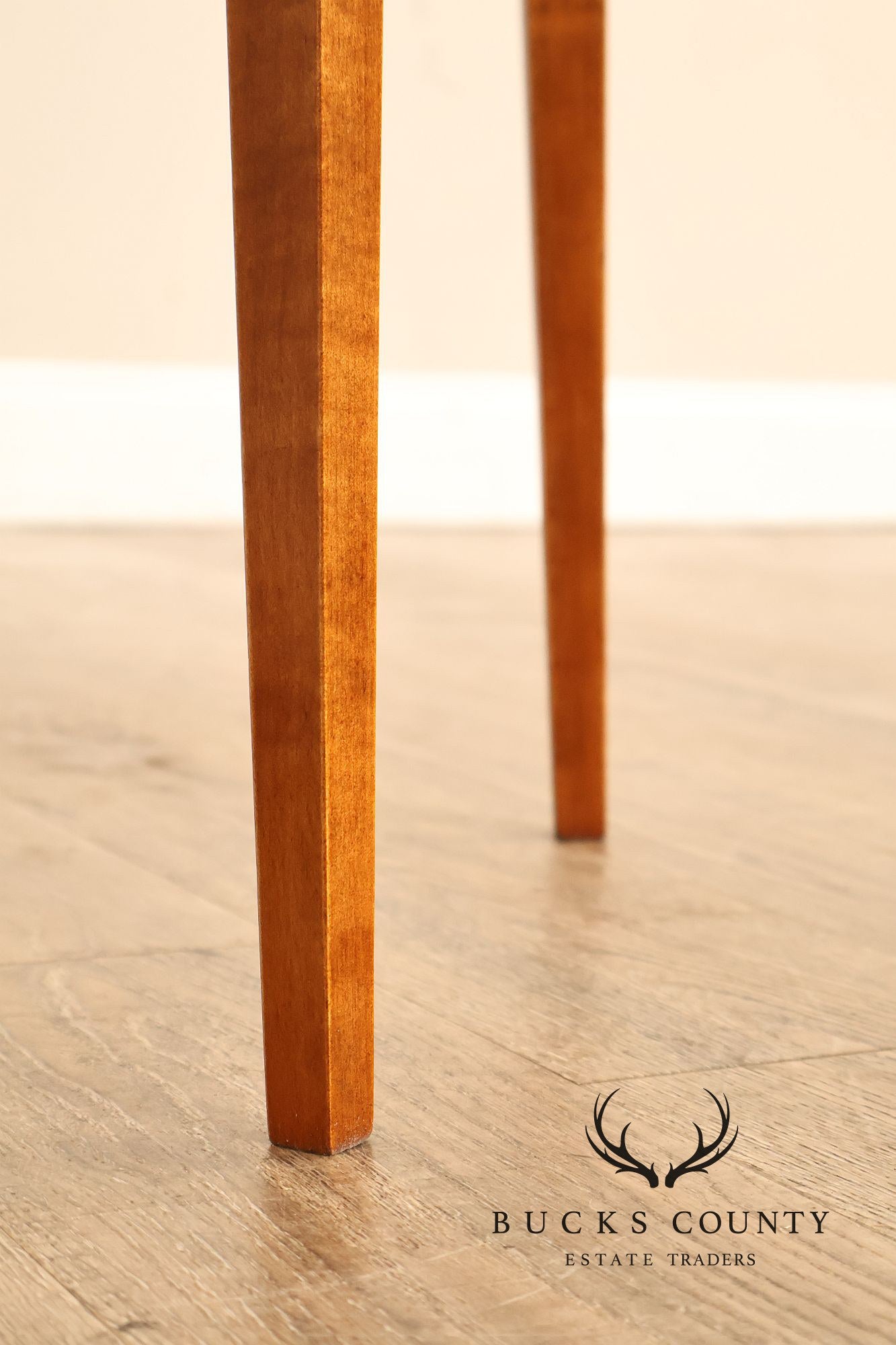 River Bend Ltd. Tiger Maple Triangular Side Table