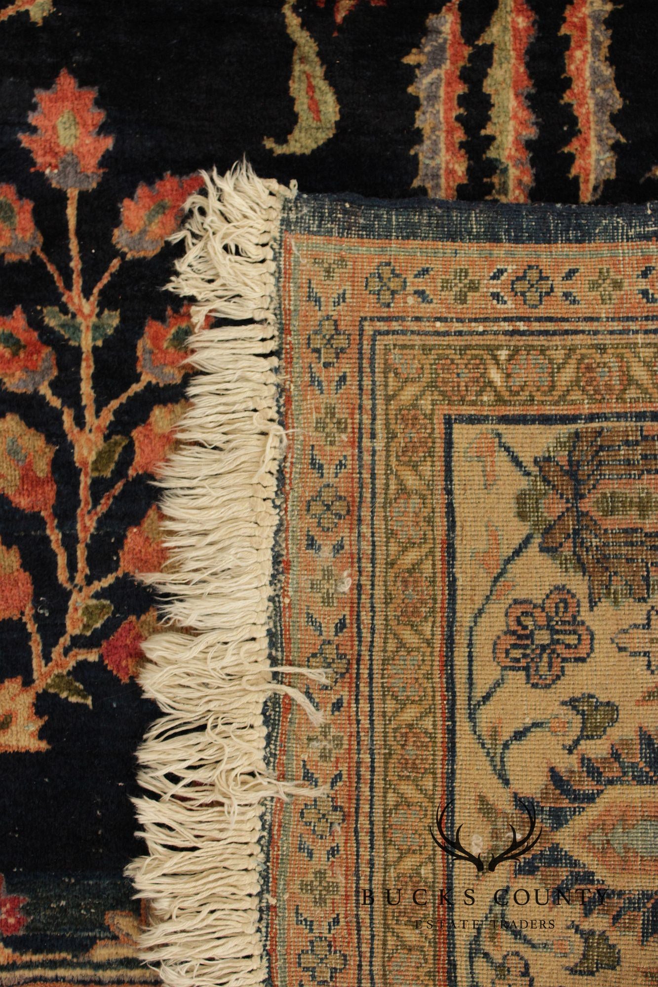 Antique Persian Bidjar Wool Area Rug 8' x 10'