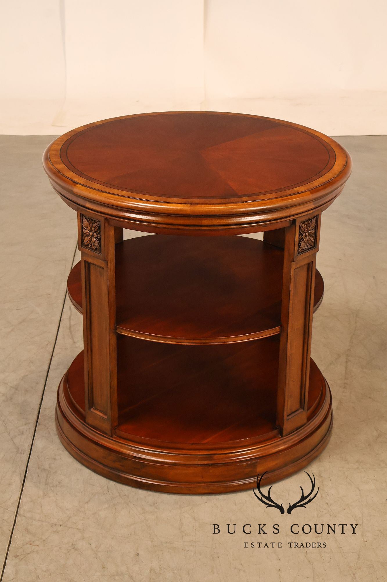 Ethan Allen Townhouse Collection Round Library Side Table