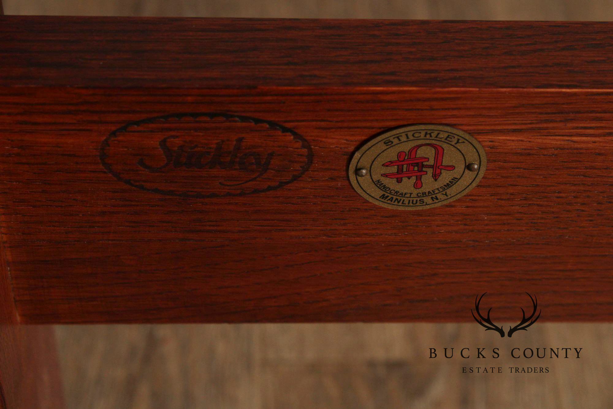 Stickley Mission Collection Queen Size Oak Prairie Spindle Bed