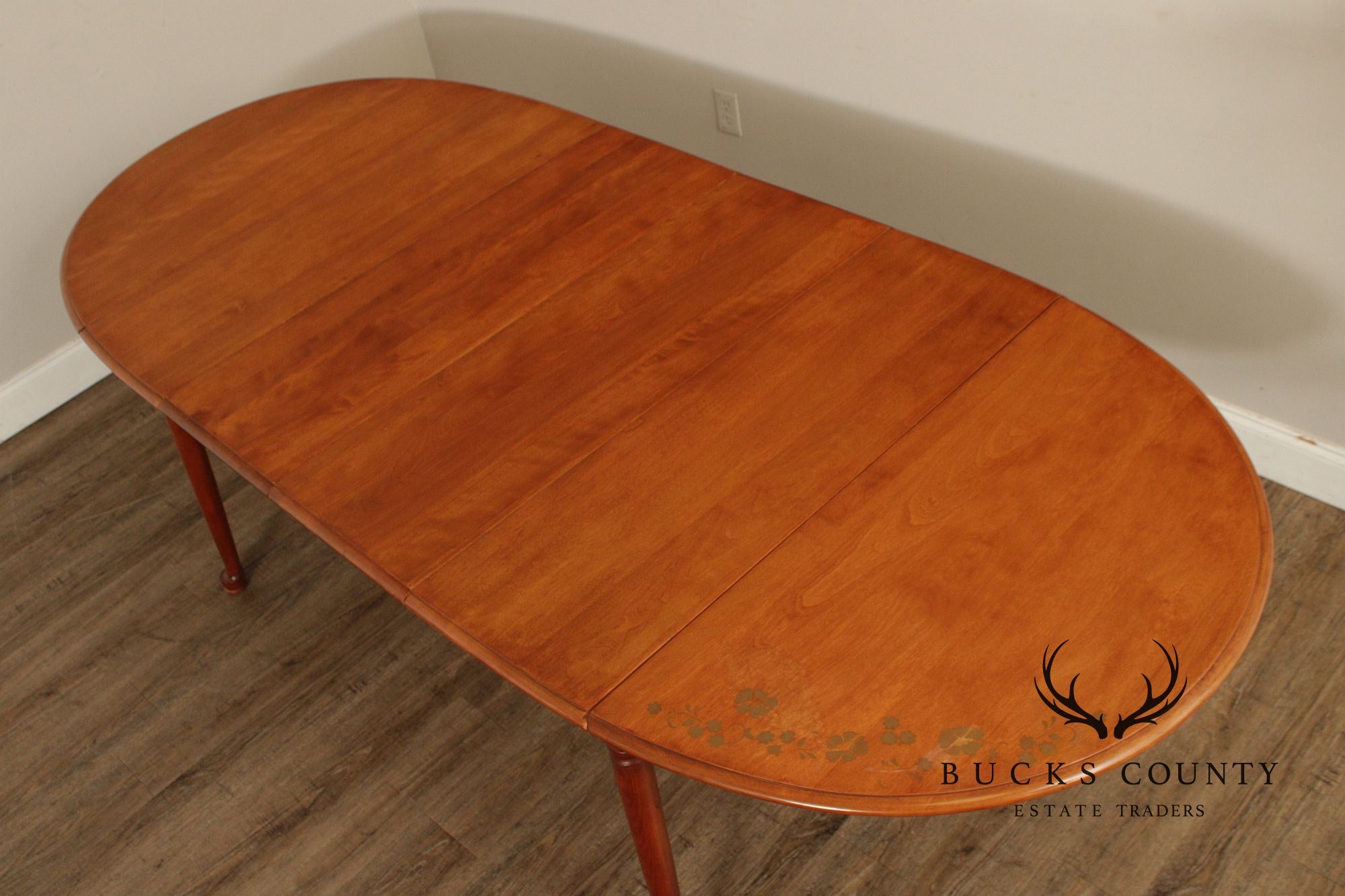 Vintage Cushman Colonial Creations Maple Drop Leaf Dining Table With 2 Leaves