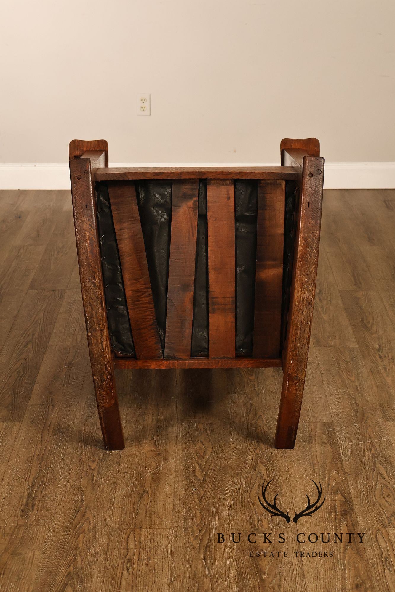 Antique Limbert Arts And Crafts Mission Oak High Back Rocking Chair