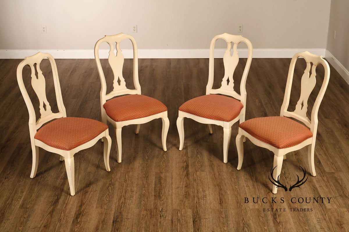 Ethan Allen 'Maison' Set of Four Painted Dining Chairs
