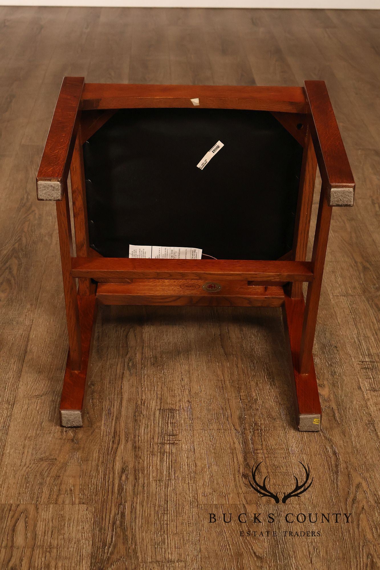 Stickley Mission Collection Set Of Four Oak Dining Side Chairs