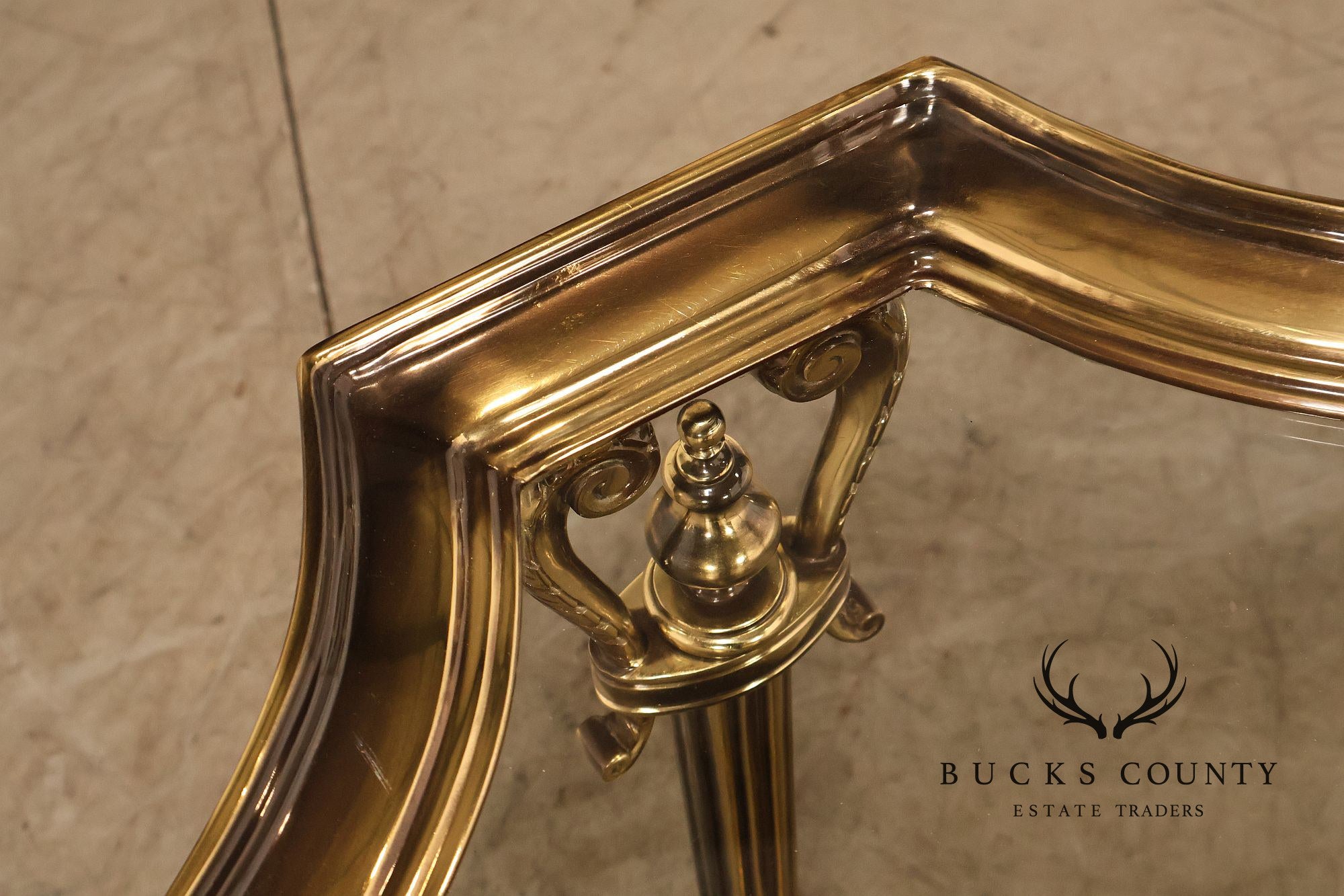 Maitland Smith Glass Top 'Venice' Coffee Table