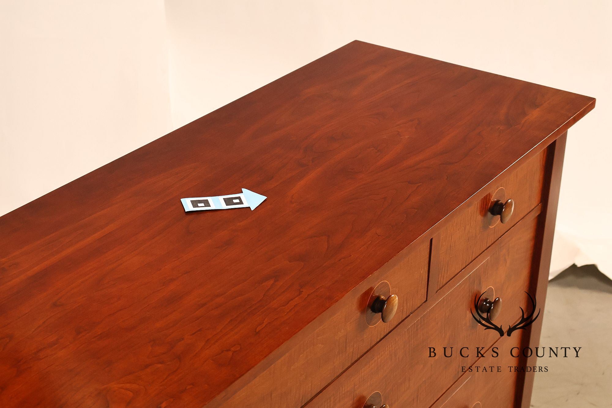 Stickley Mission Collection Harvey Ellis Cherry Nine Drawer Dresser