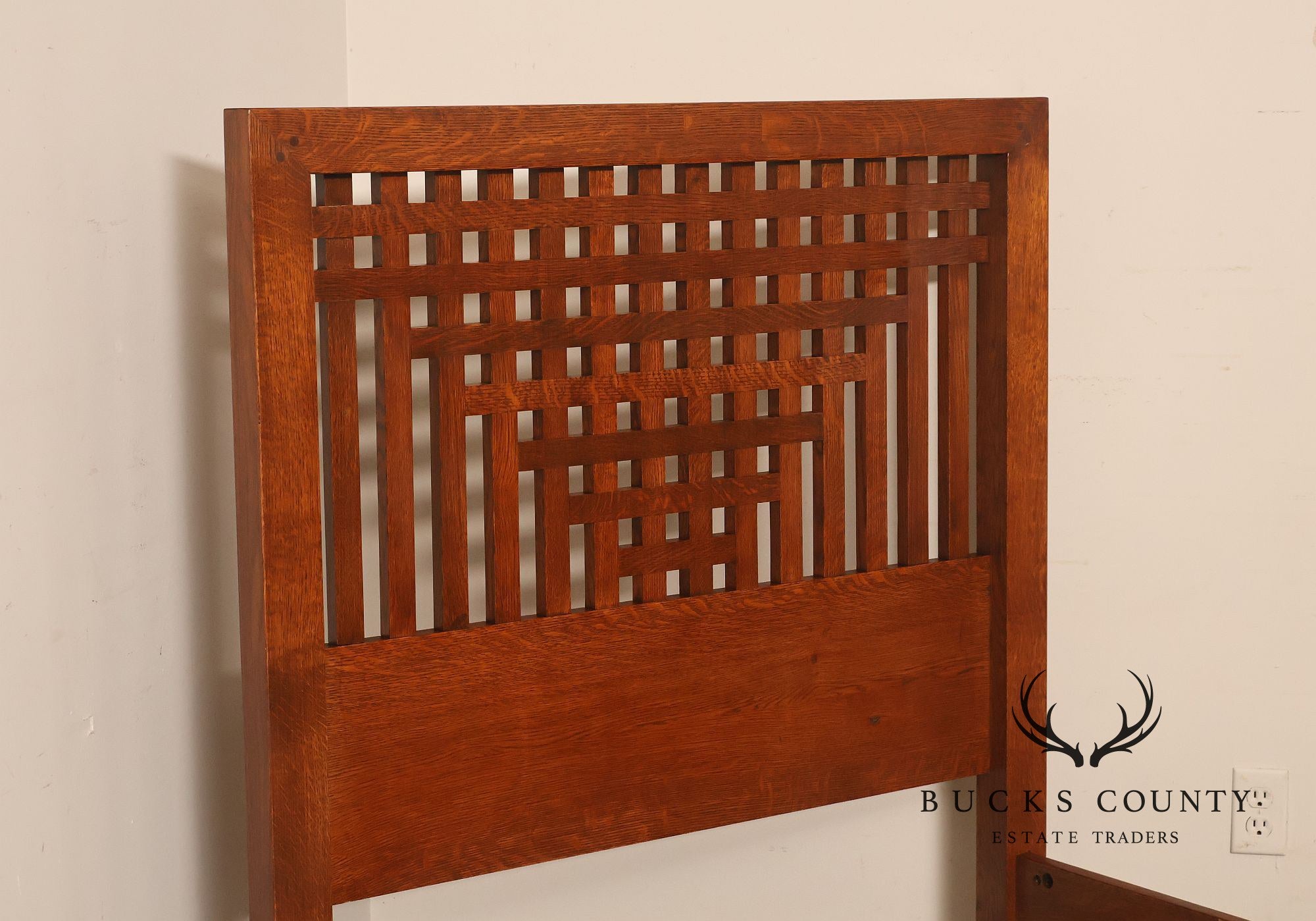 Stickley Antiquities Collection Mission Oak Twin Bed