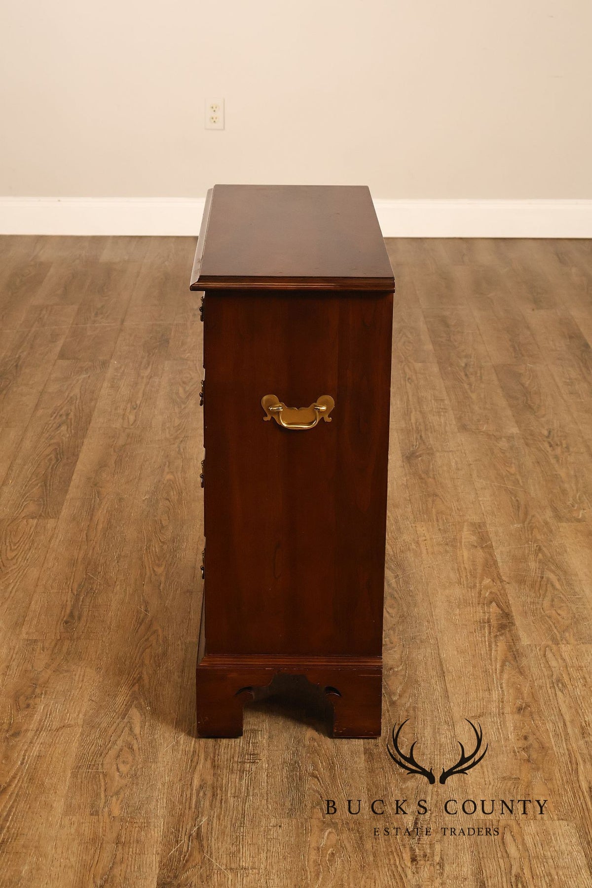 Stickley Chippendale Style Cherry Chest Of Drawers