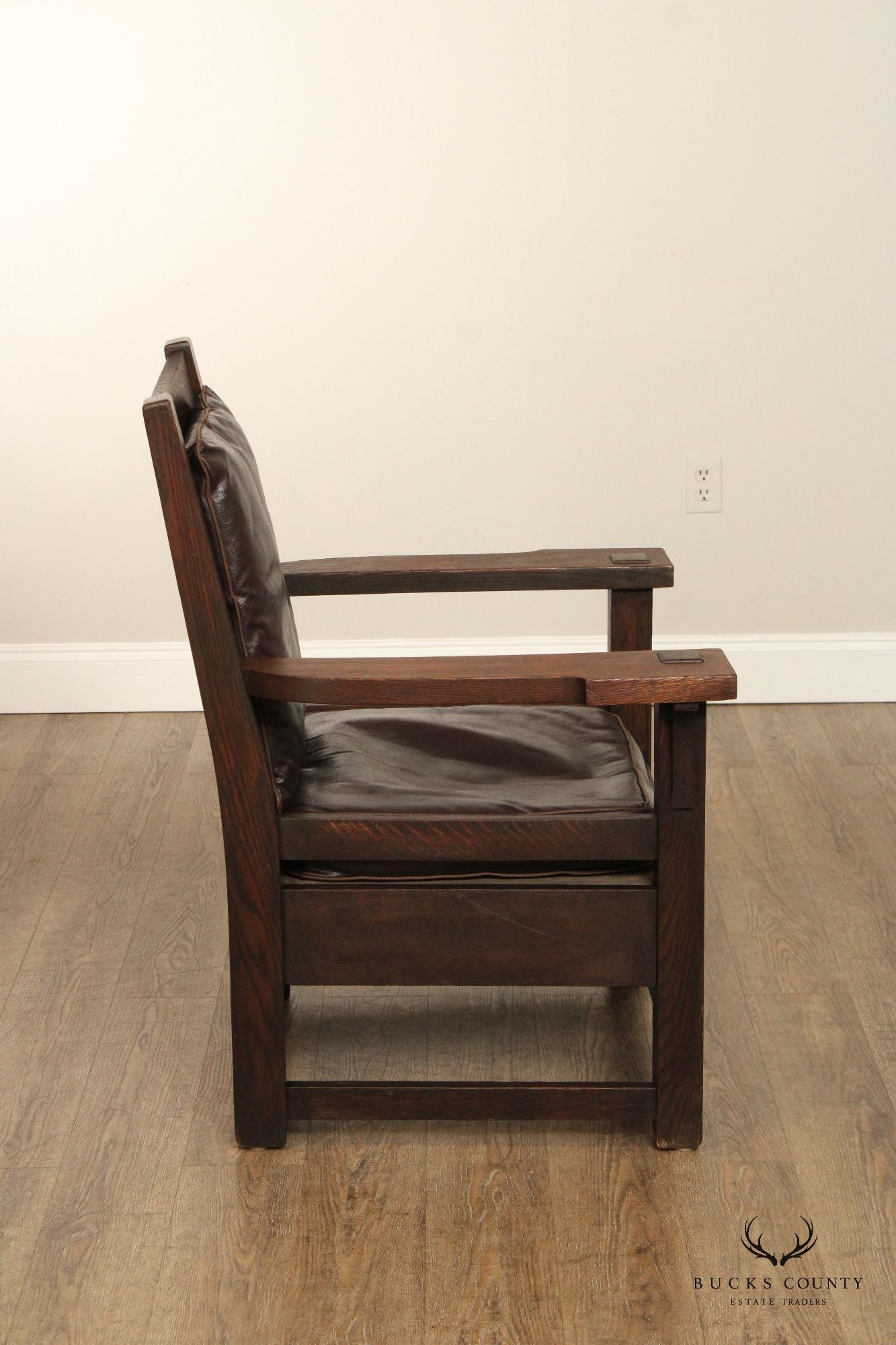 Antique Mission Oak Lounge Chair