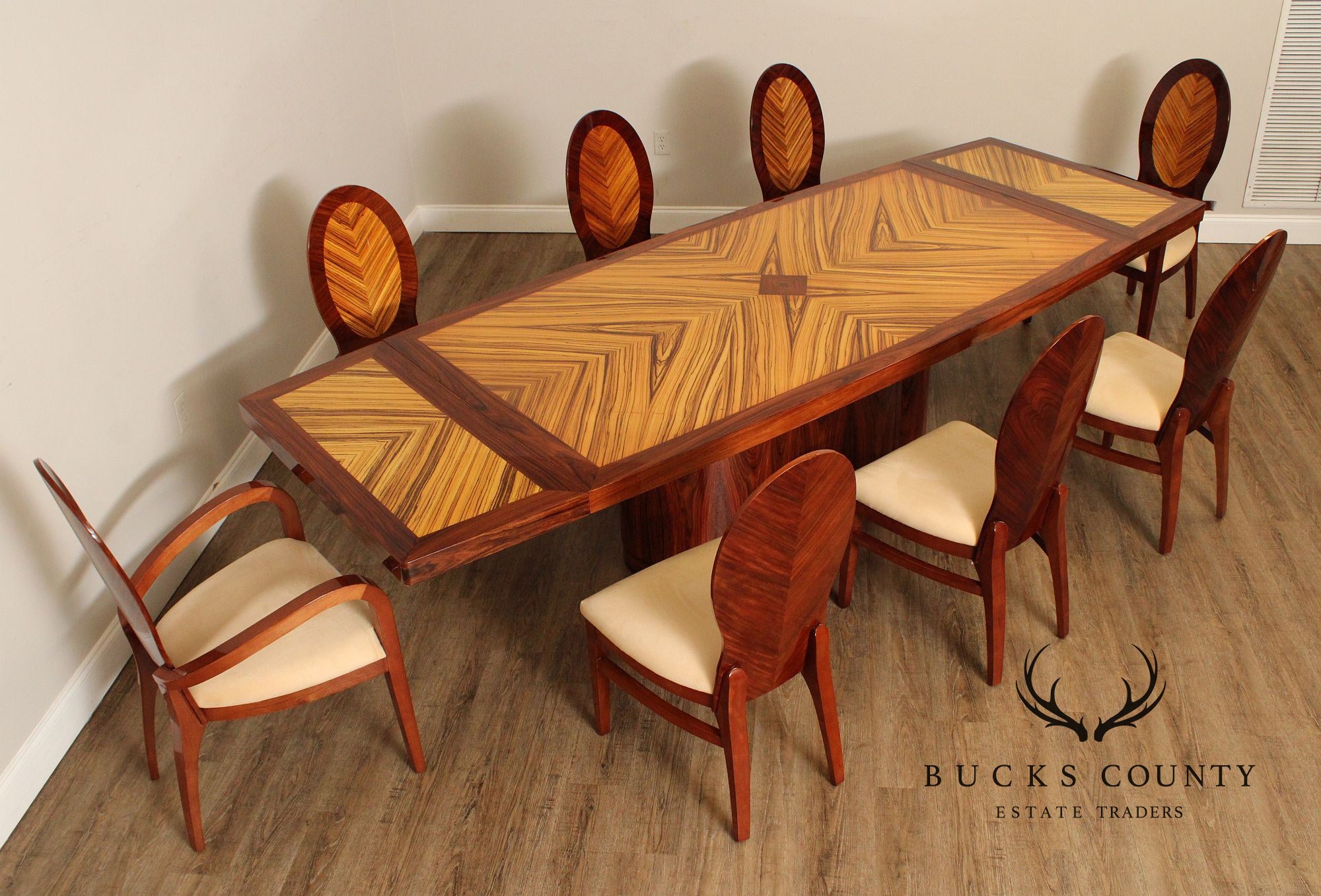 Italian Lacquered Modern Art Deco Style Dining Set