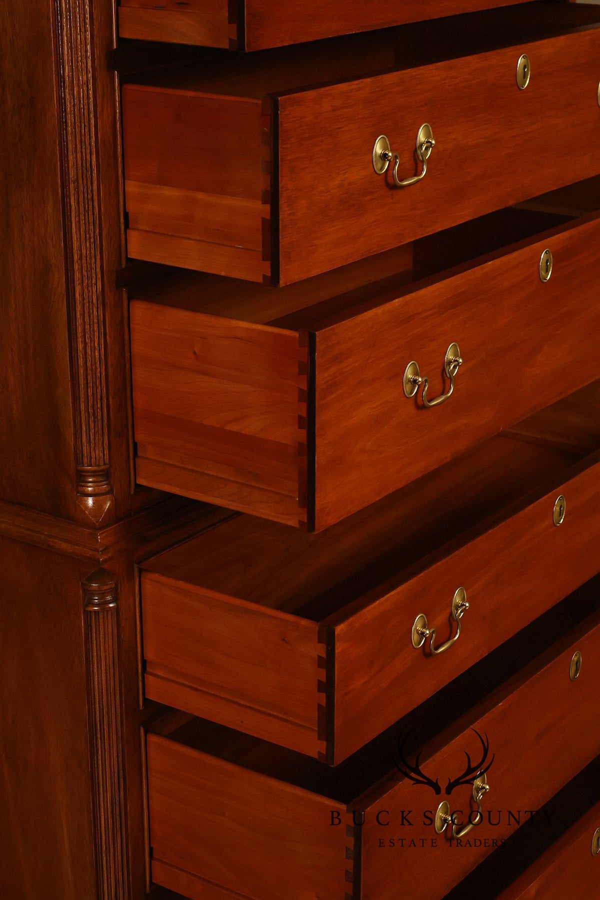 Stickley Chippendale Style Cherry High Chest
