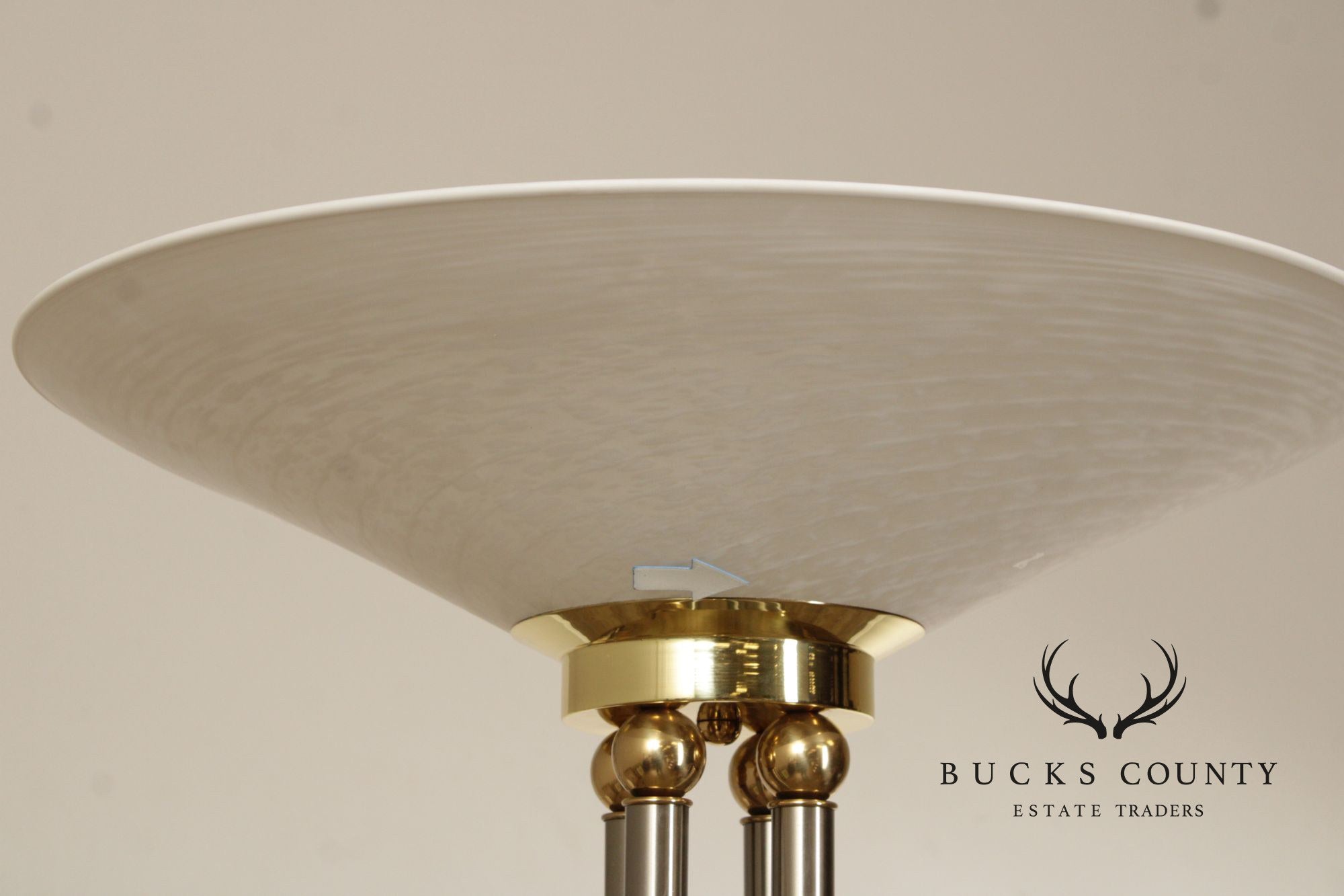 Relco Italian Modern Torchiere Floor Lamp