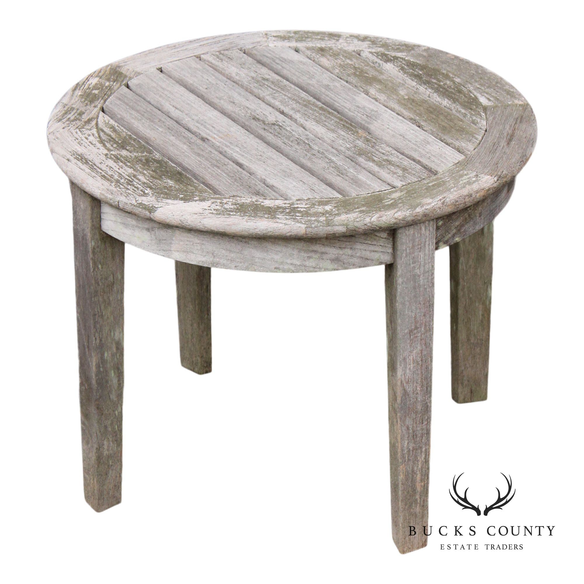 Gloster Outdoor Teak Round Side Table