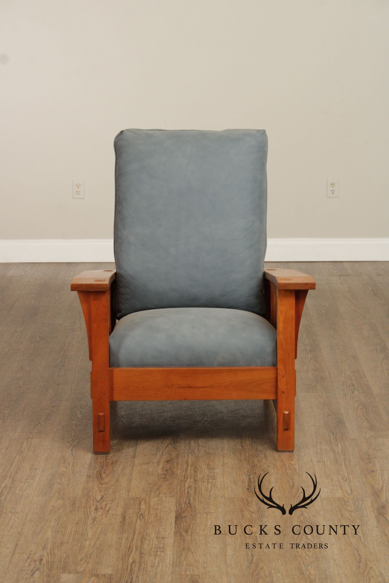 Stickley Mission Collection Cherry Spindle Morris Chair