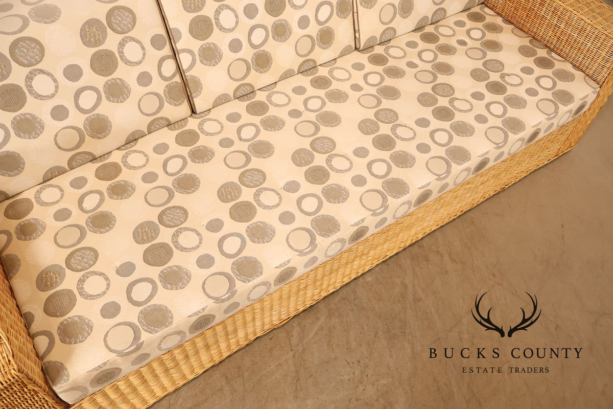 Gunther Lambert Wicker Sofa
