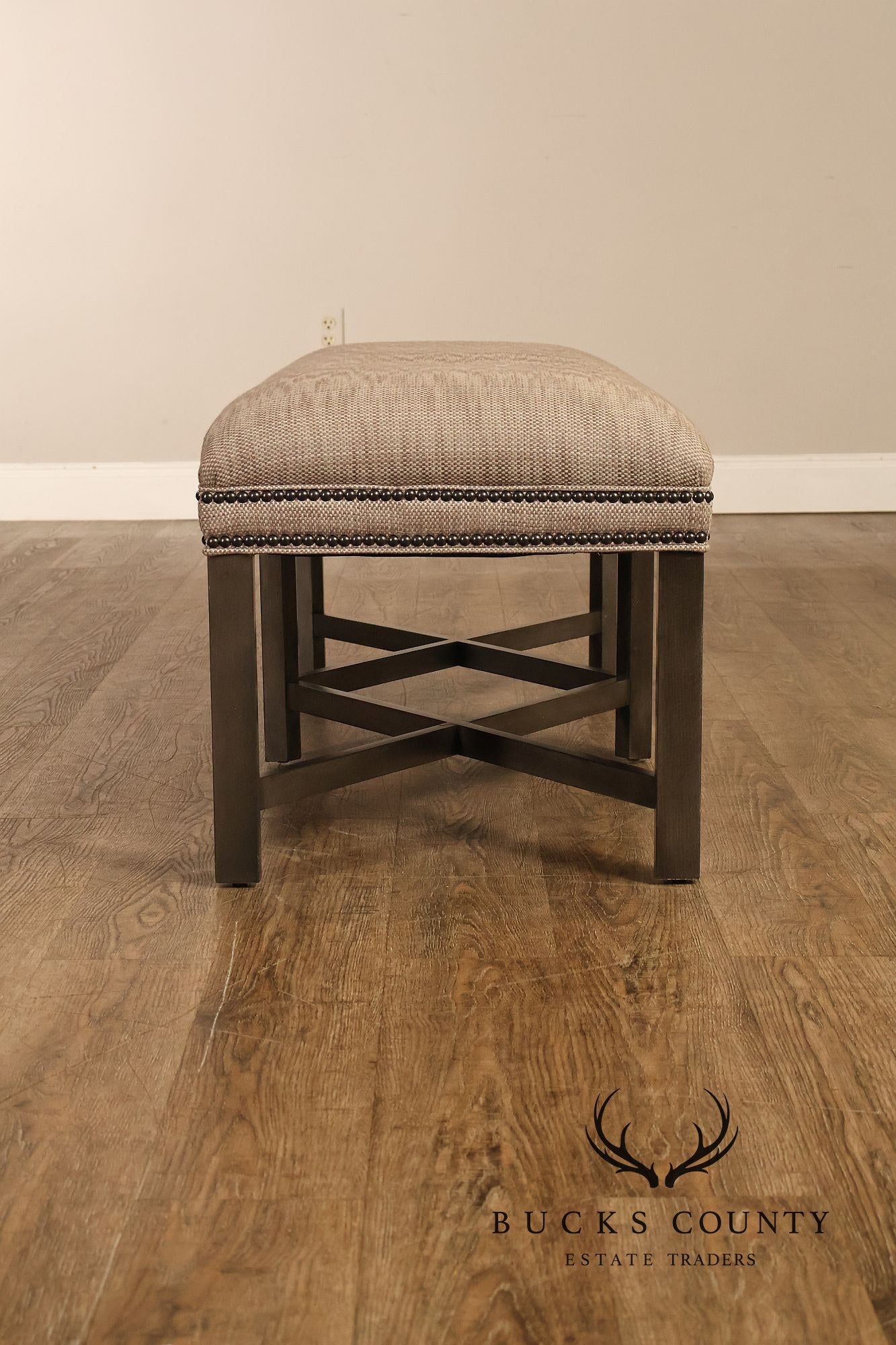 Ethan Allen Lyle Contemporary Upholstered Bench