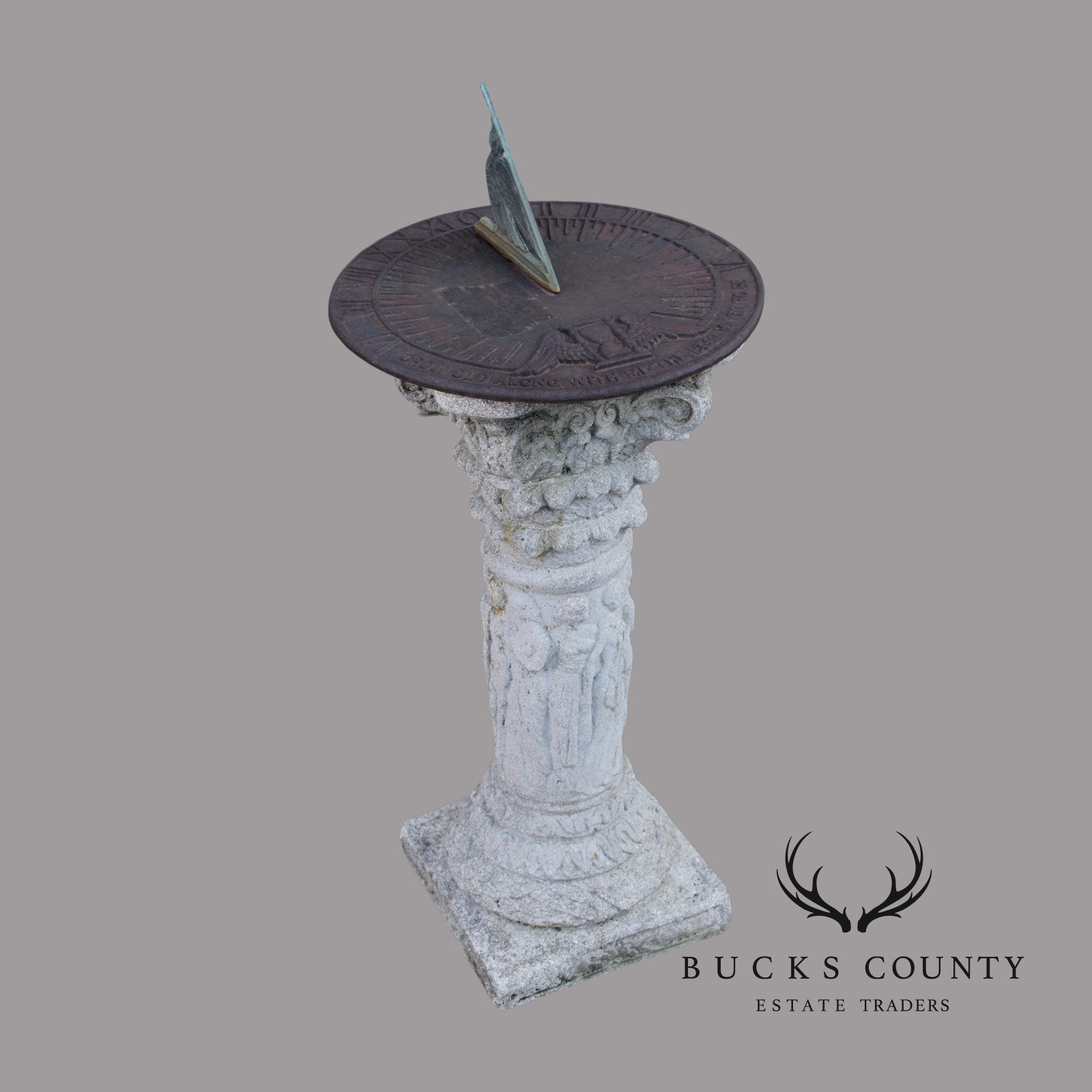 Virginial Metalcrafters Roman Style Outdoor Garden Sundial