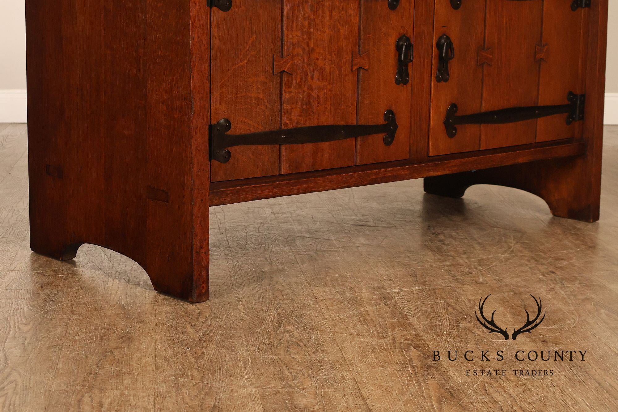 Early Gustav Stickley Arts And Crafts Oak Sideboard Buffet