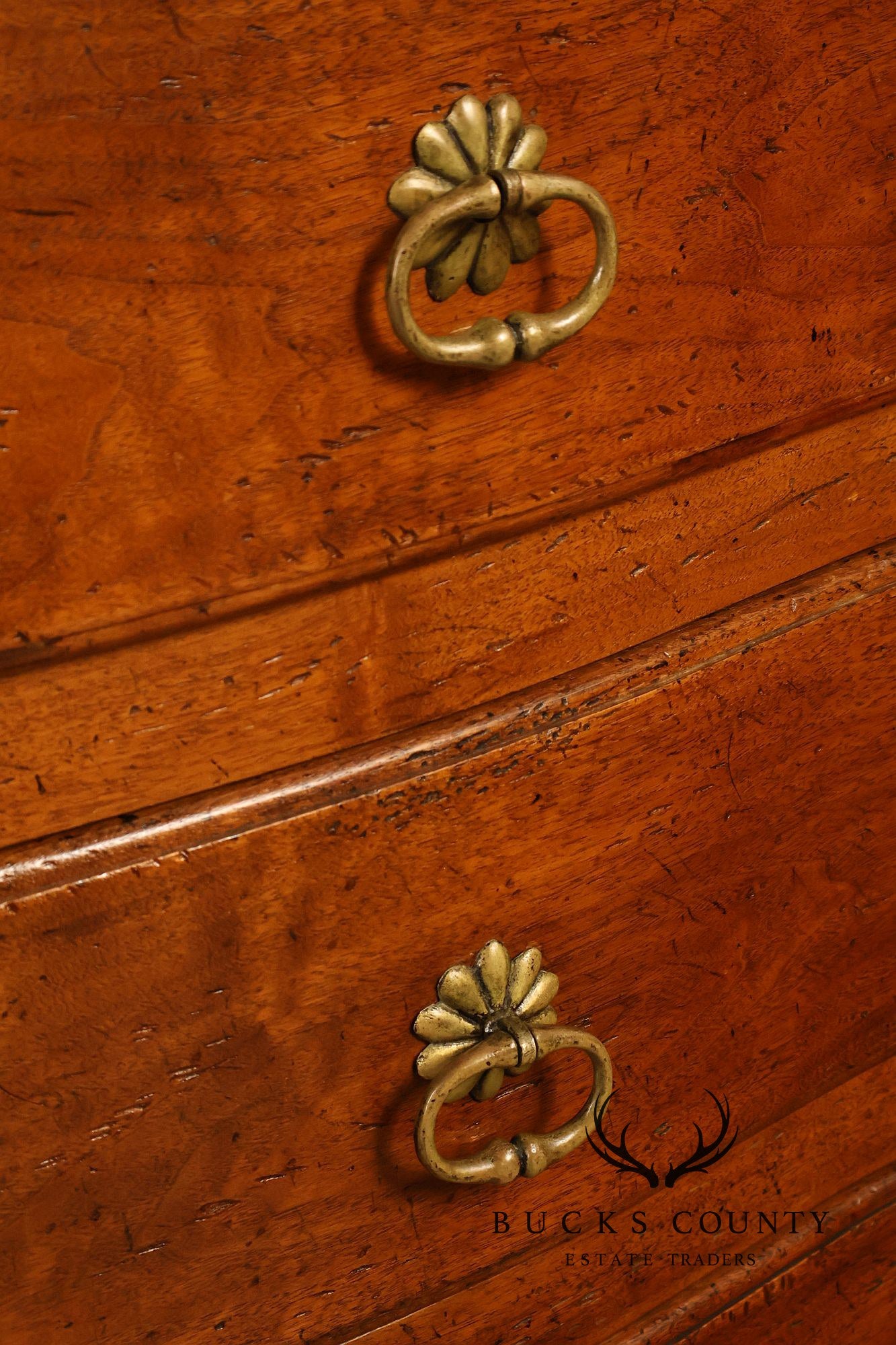 Don Ruseau Custom Continental Style Walnut Chest Of Drawers