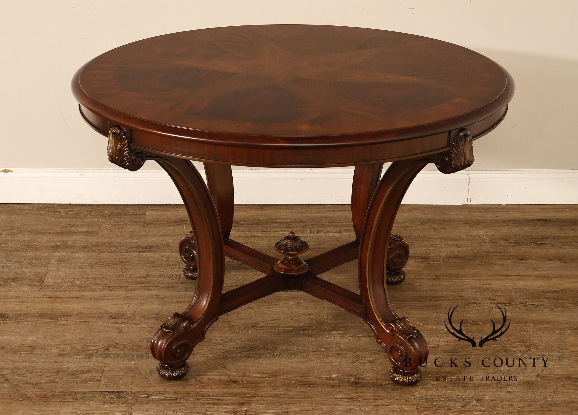 Drexel Heritage 48 Inch Round Starburst Center Table