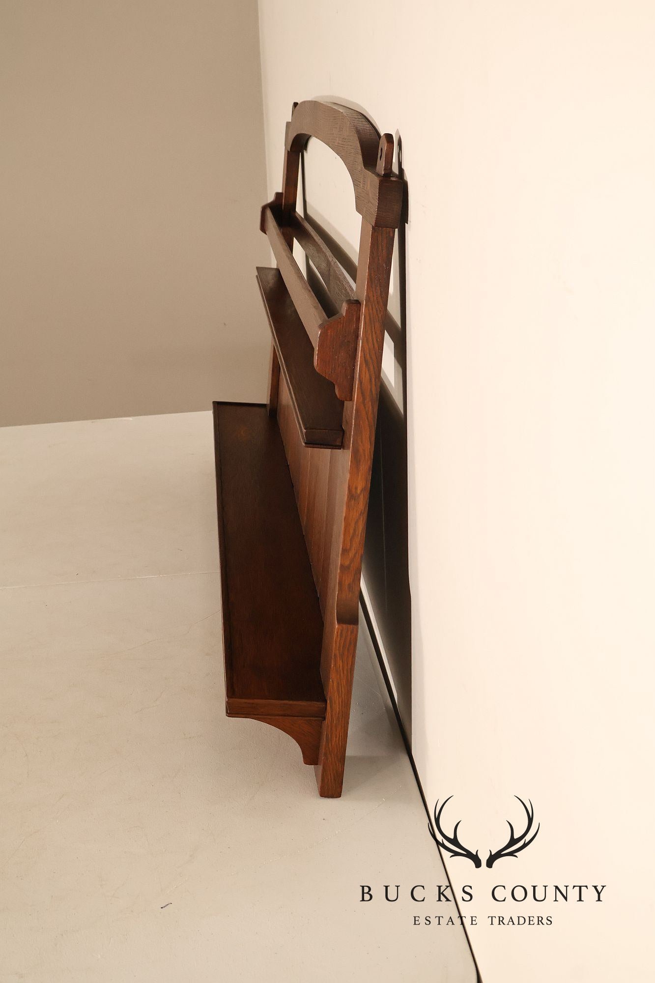 Antique Gustav Stickley Mission Oak Plate Rack #903