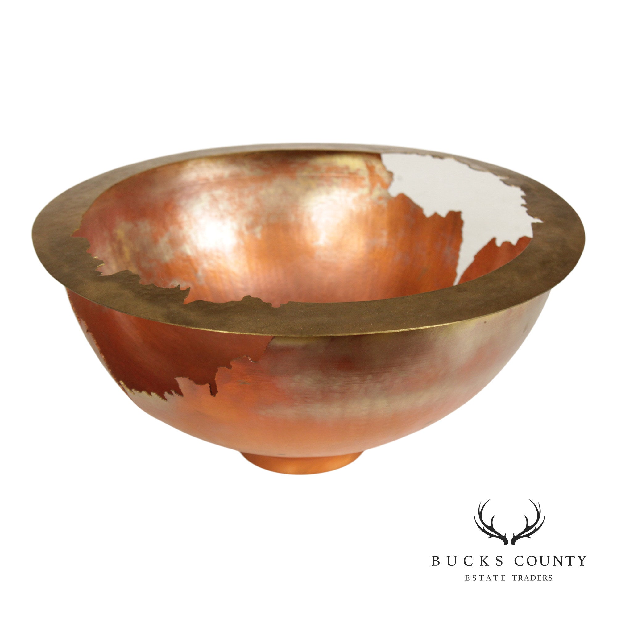 Thomas Roy Markusen Studio Copper And Brass Decorative Bowl