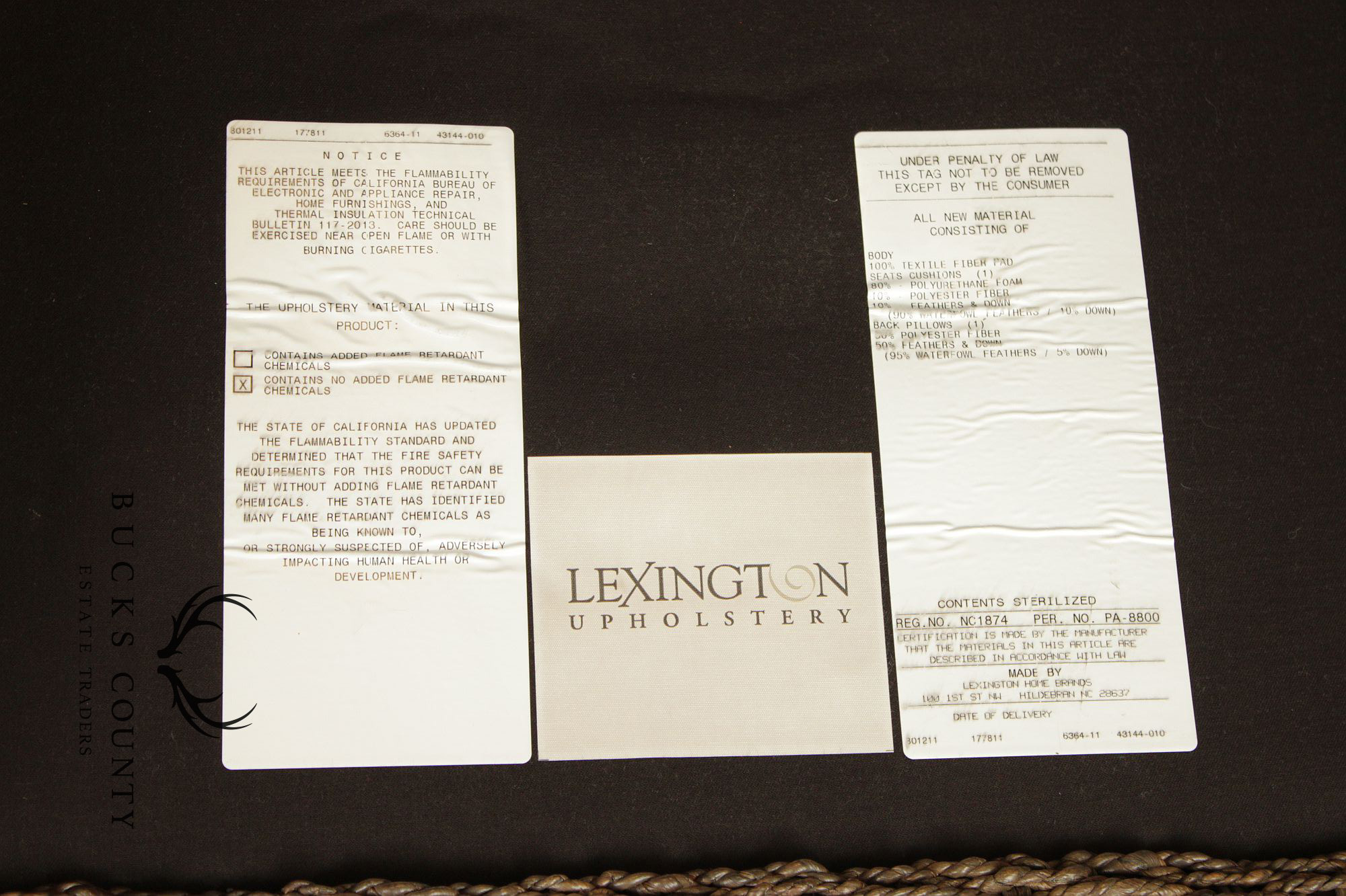 Lexington Furniture Pair of 'Seaford' Armchairs