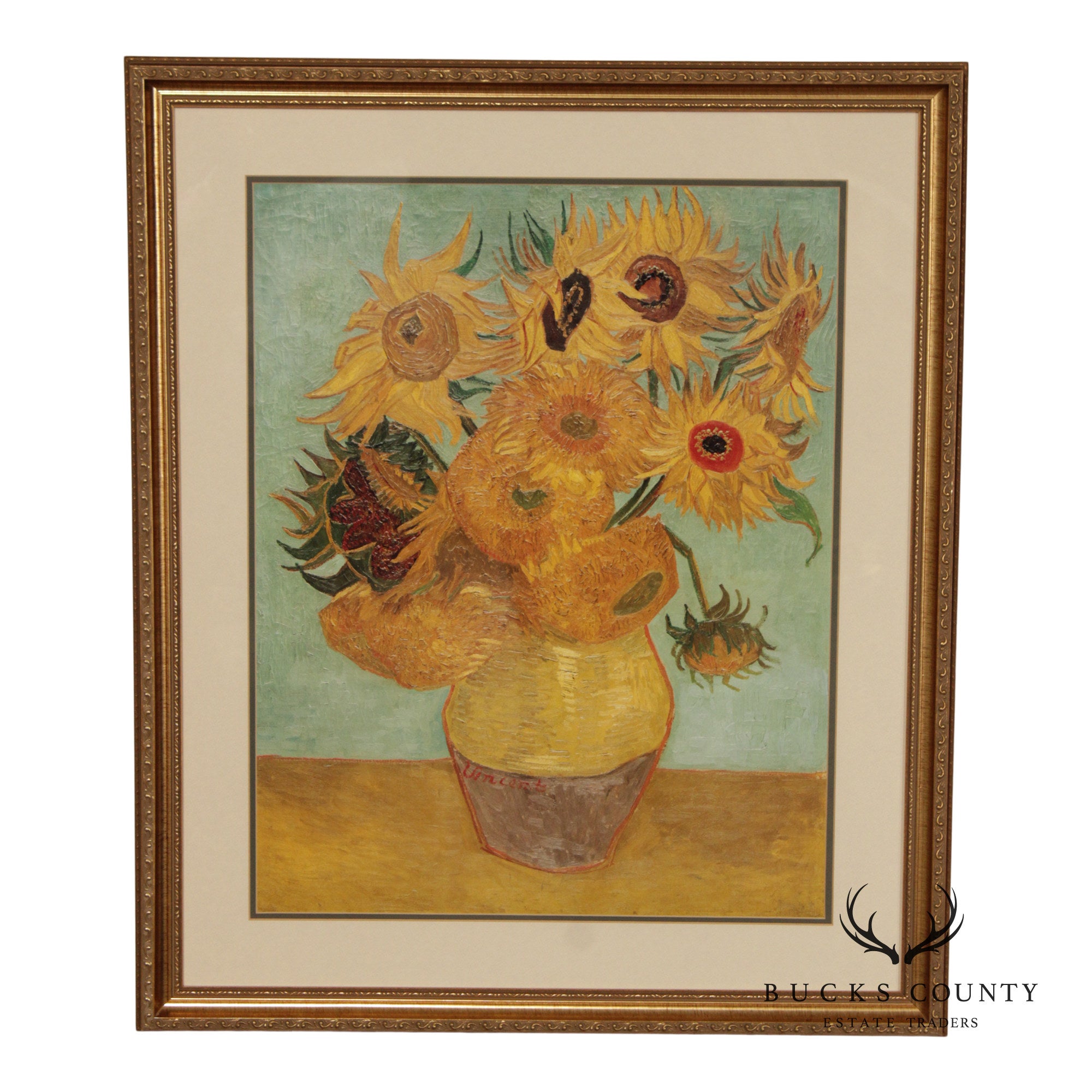 Vincent Van Gogh Reproduction Print, 'Vase with Twelve Sunflowers'