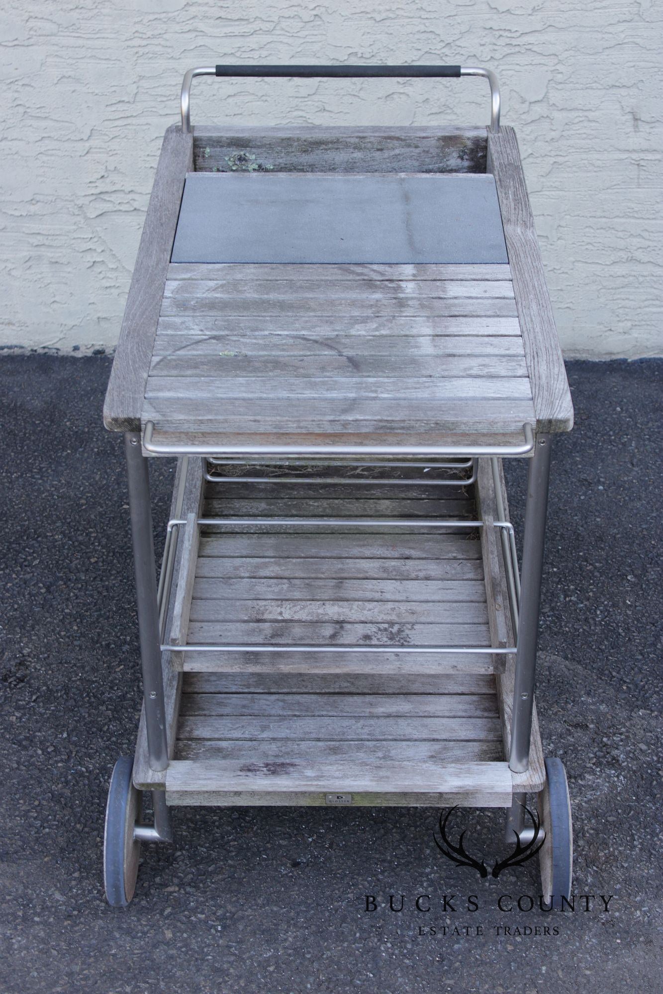 Gloster Teak Outdoor Bar Cart