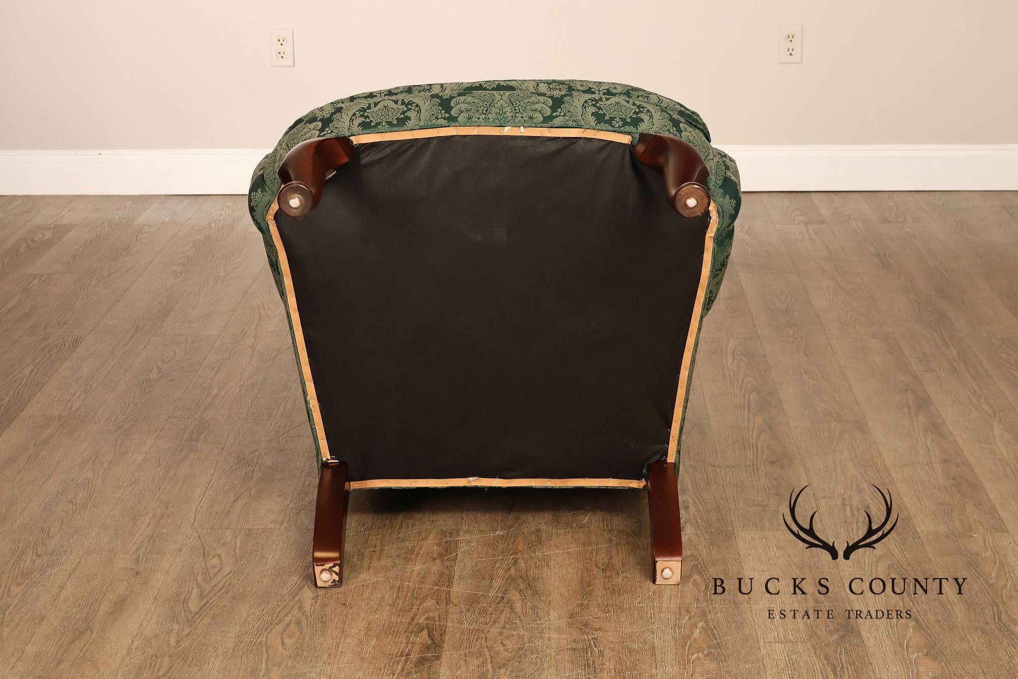 Highland House Queen Anne Style Pair Of Wingback Chairs