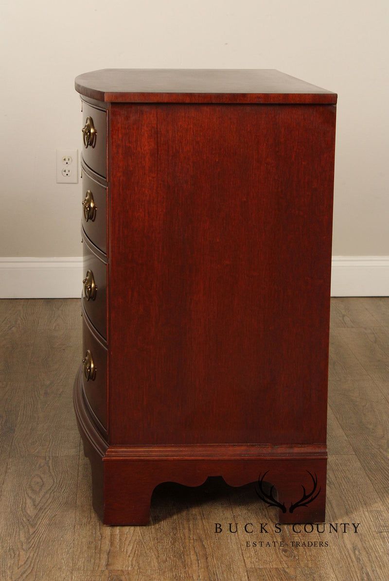 Ethan Allen 18th Century Mahogany Collection Bowfront Chest