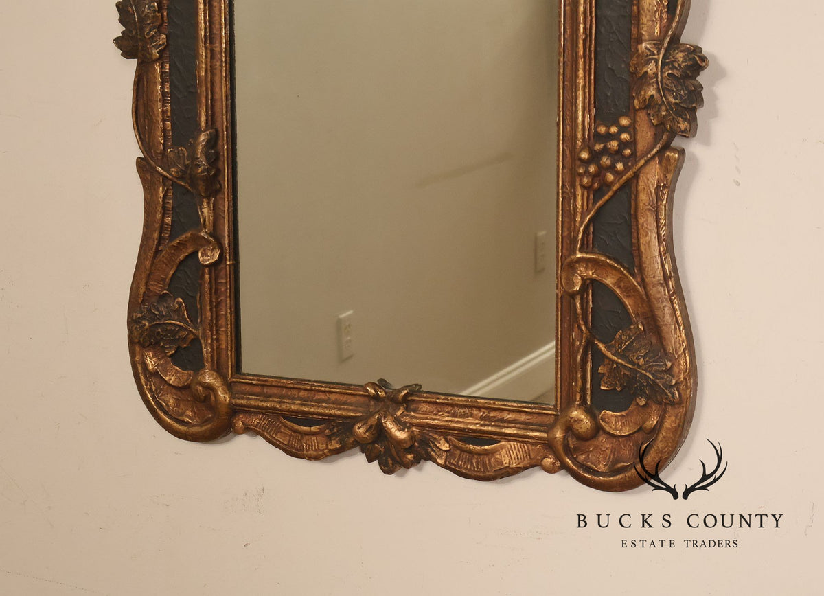 Antique Italian Baroque Style Relief Carved Mirror