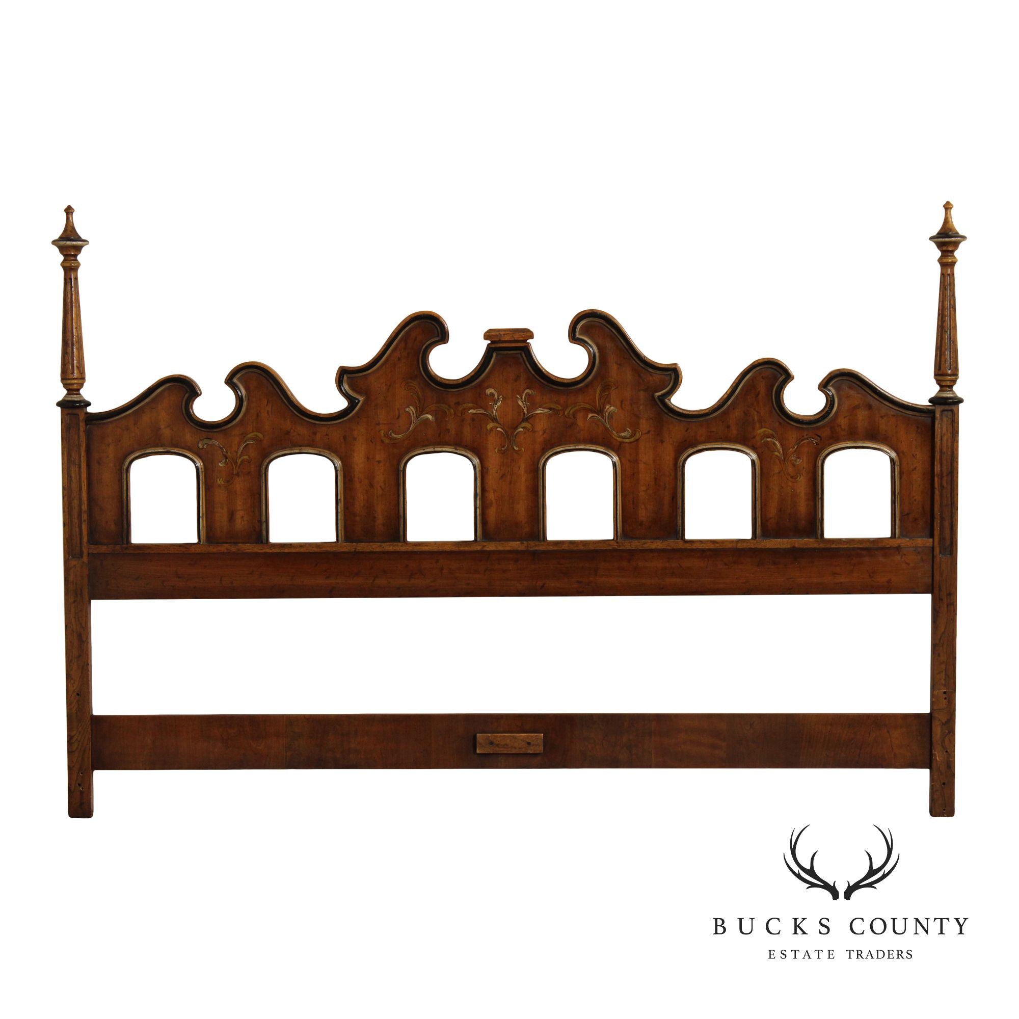 Heritage Grand Tour Vintage Walnut King Headboard