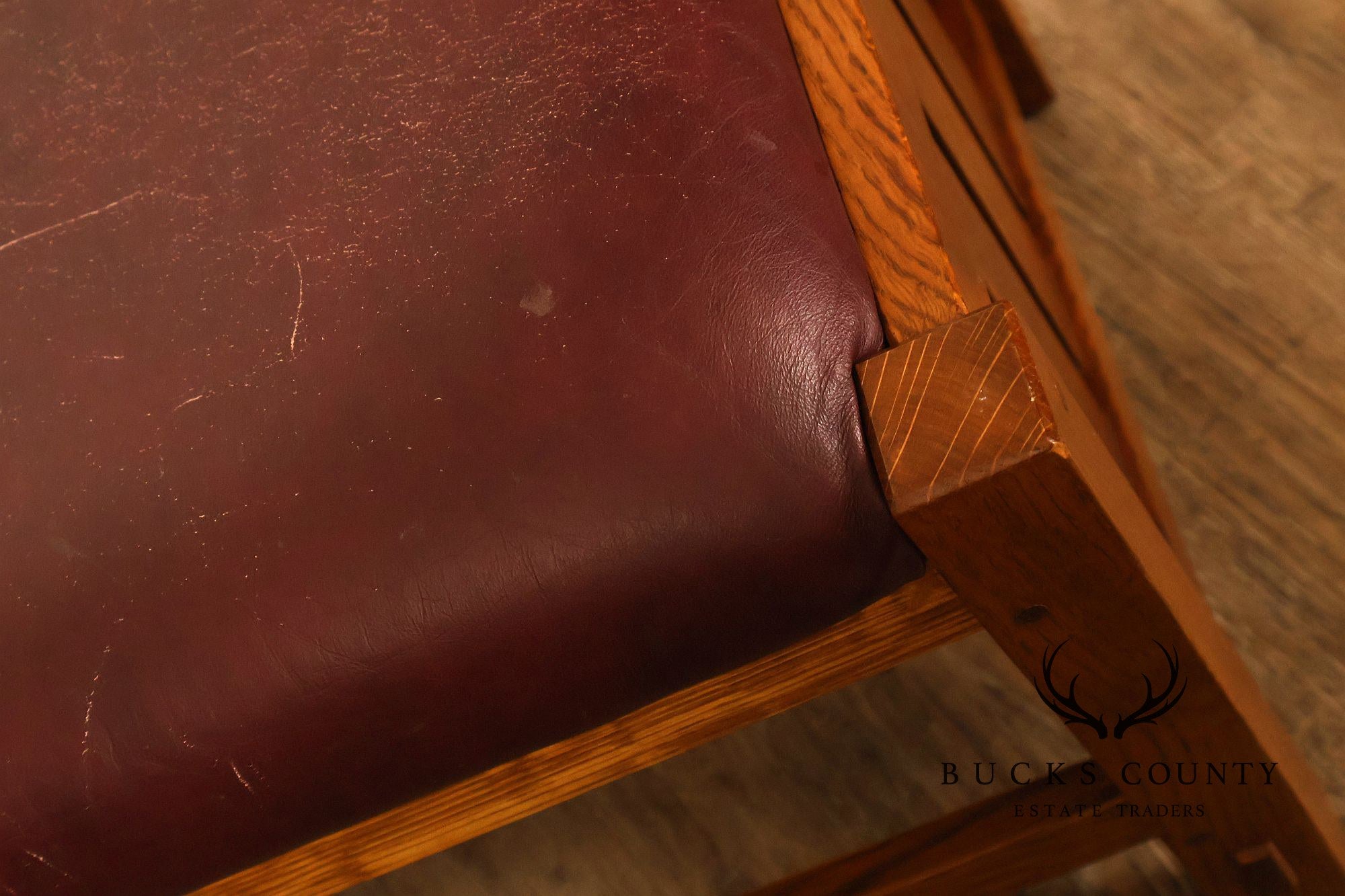 Stickley Mission Collection Oak Spindle Footstool