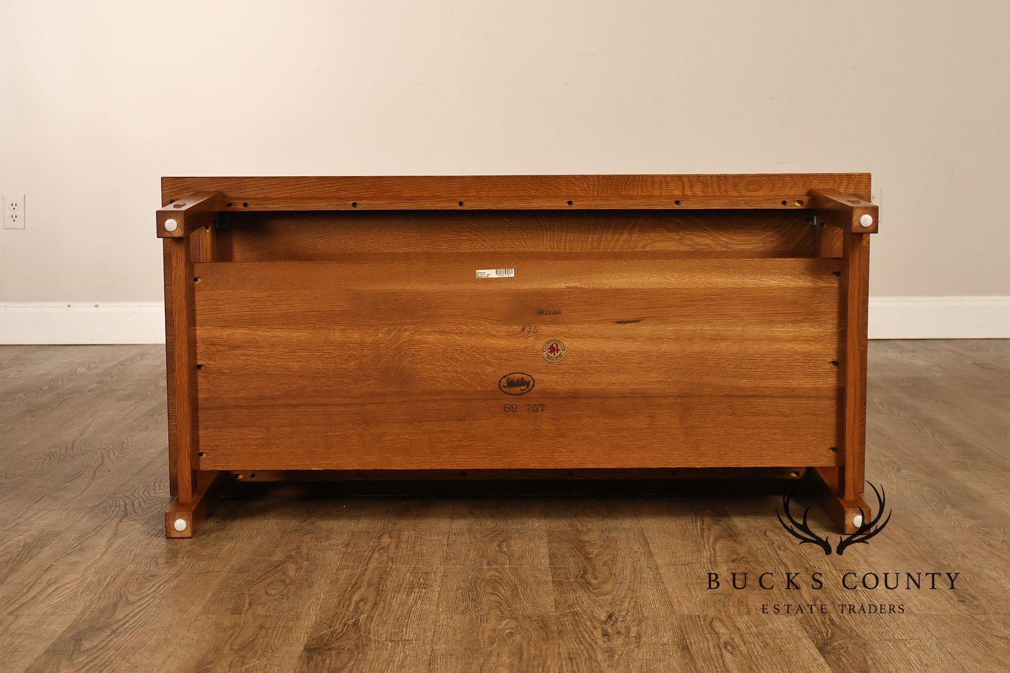 Stickley Mission Collection Oak Spindle Coffee Table