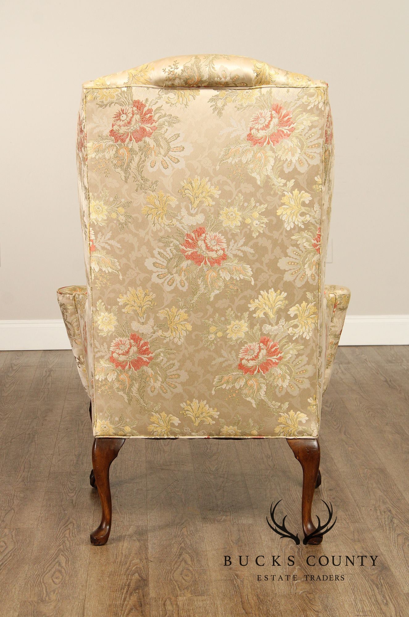 Georgian Style Mahogany Wingback Armchair