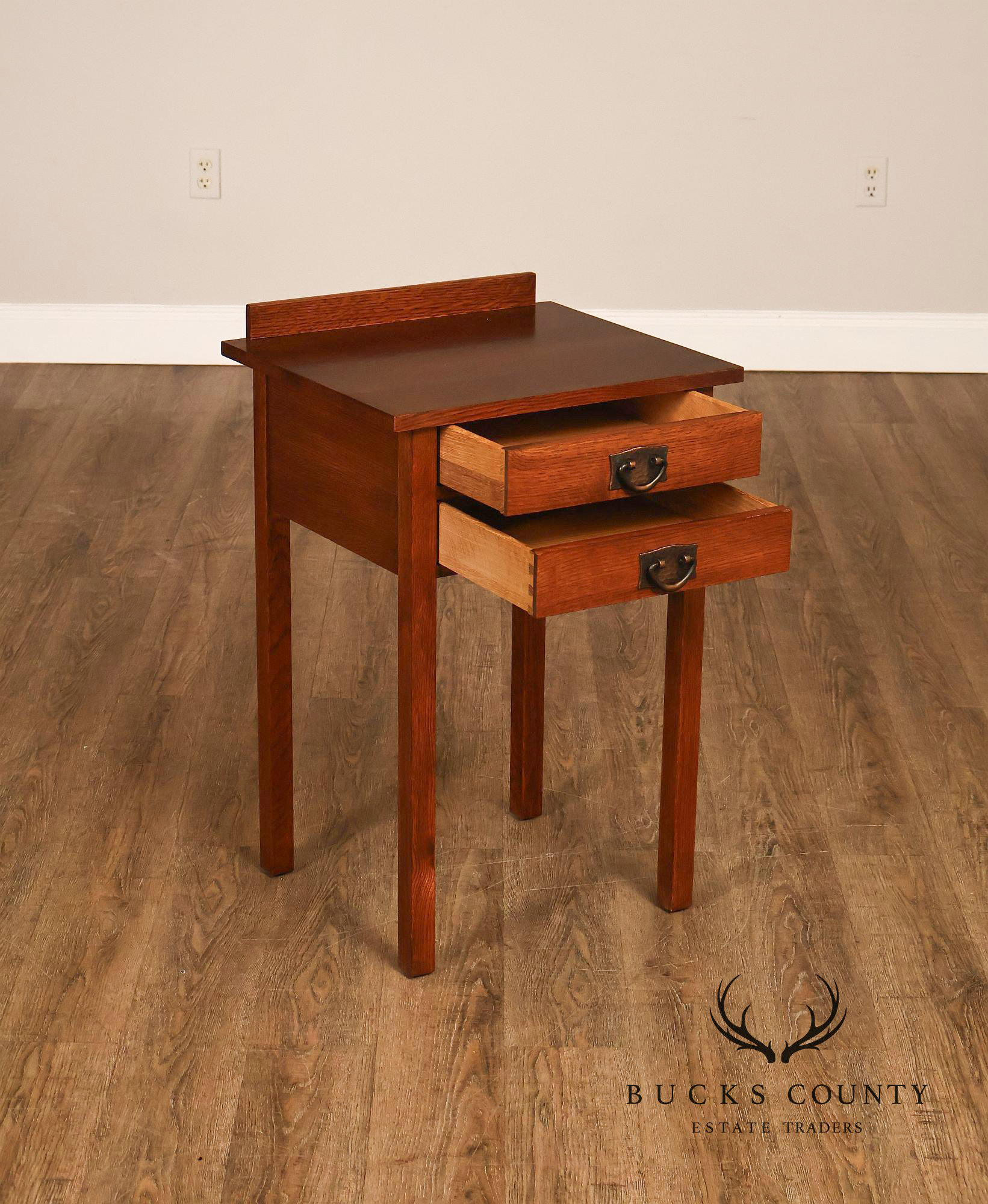 Stickley Mission Collection Pair Of Oak Nightstands