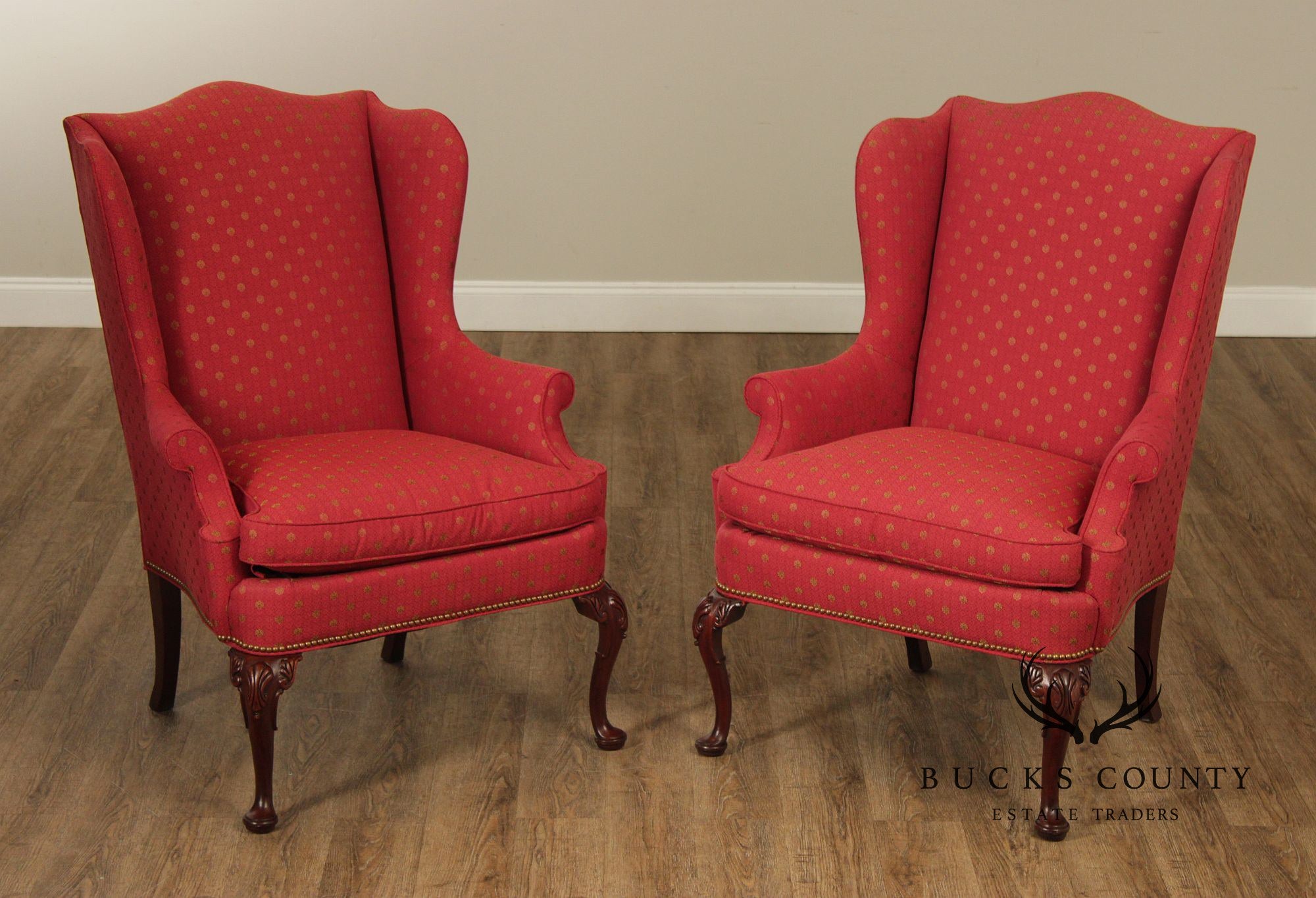 Hickory Chair 'Historical James River Plantations' Pair of Wing Chairs