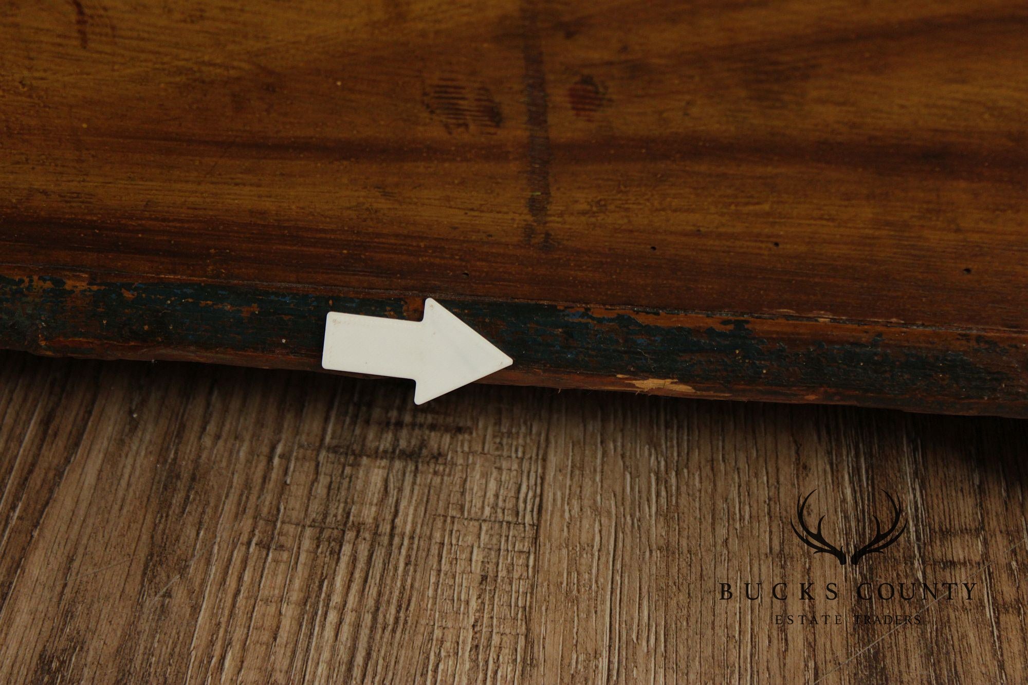 Antique Dome Top Grain Painted Pine Blanket Chest