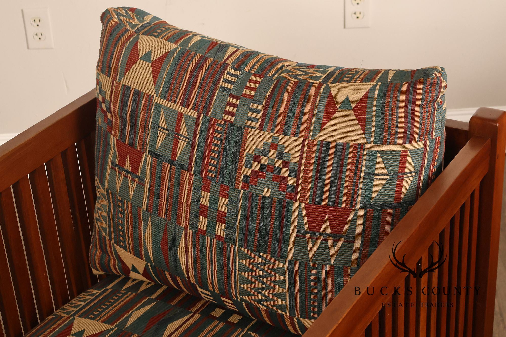 Stickley Mission Collection Cherry Spindle Cube Chair