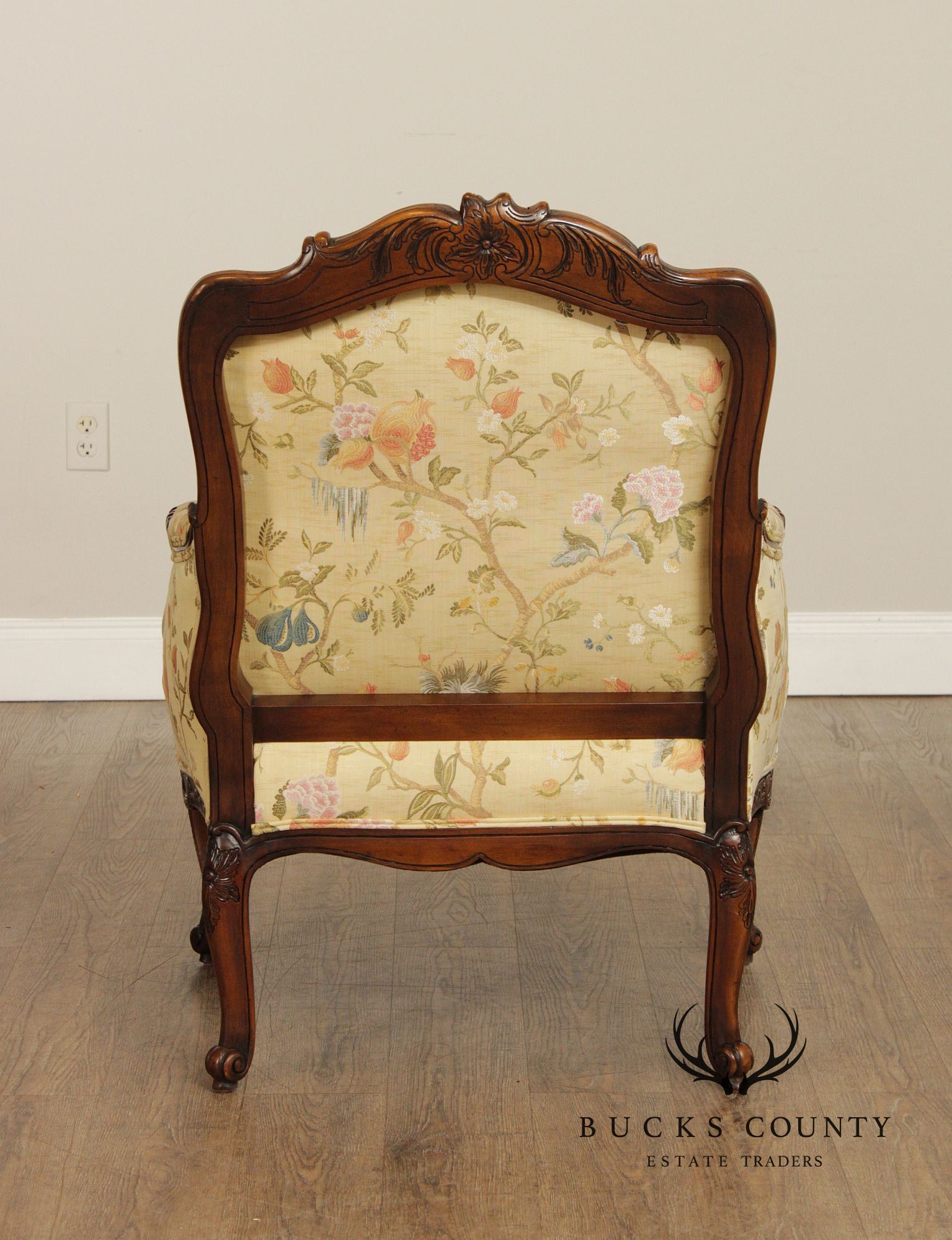 Beacon Hill French Louis XV Style Bergere Armchair