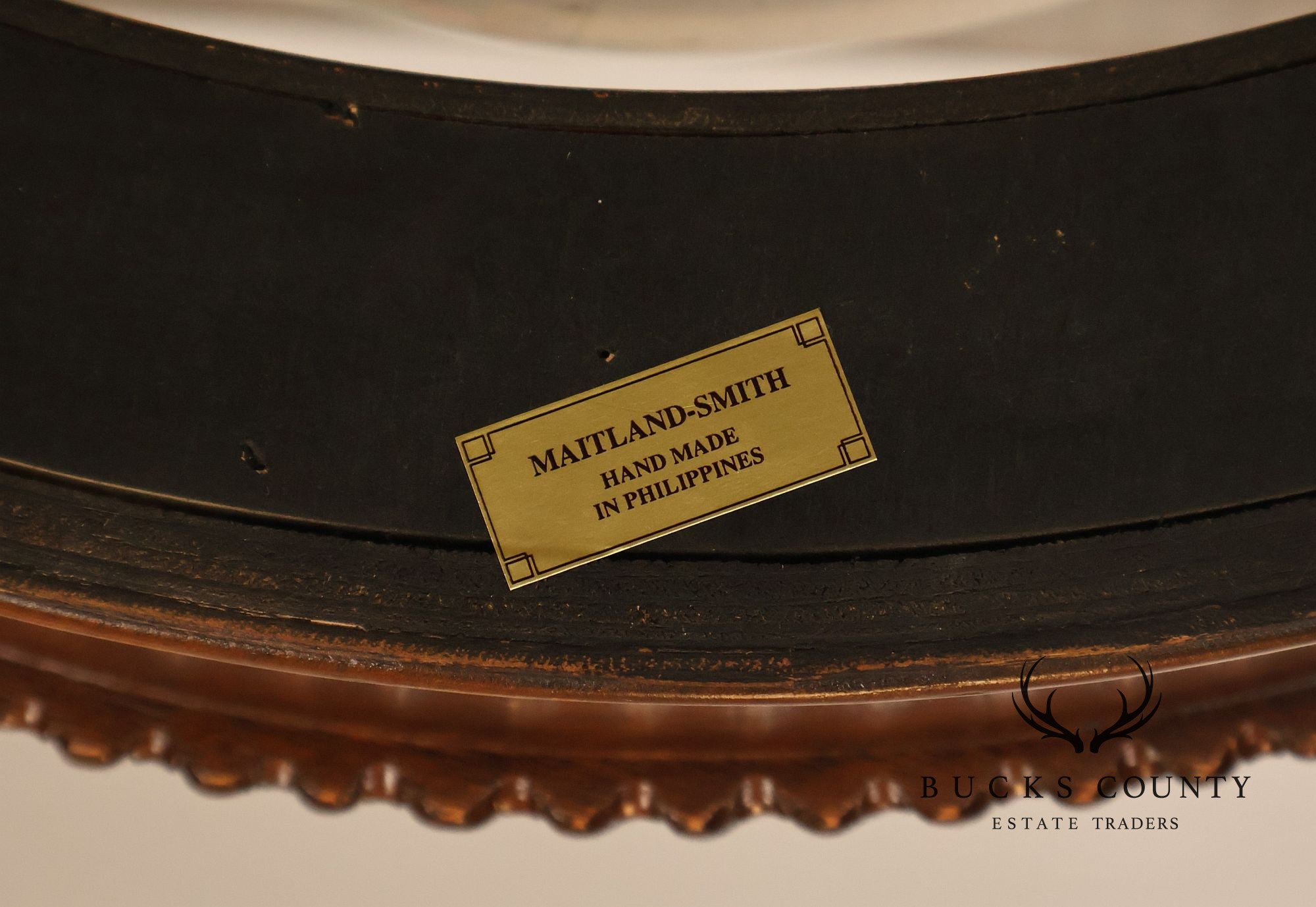 Maitland-Smith Mahogany Replogle World Globe Accent Table