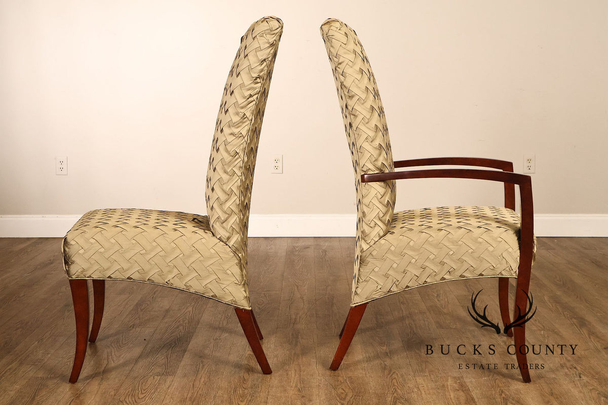 Hickory White Modern Set of Six Upholstered Dining Chairs