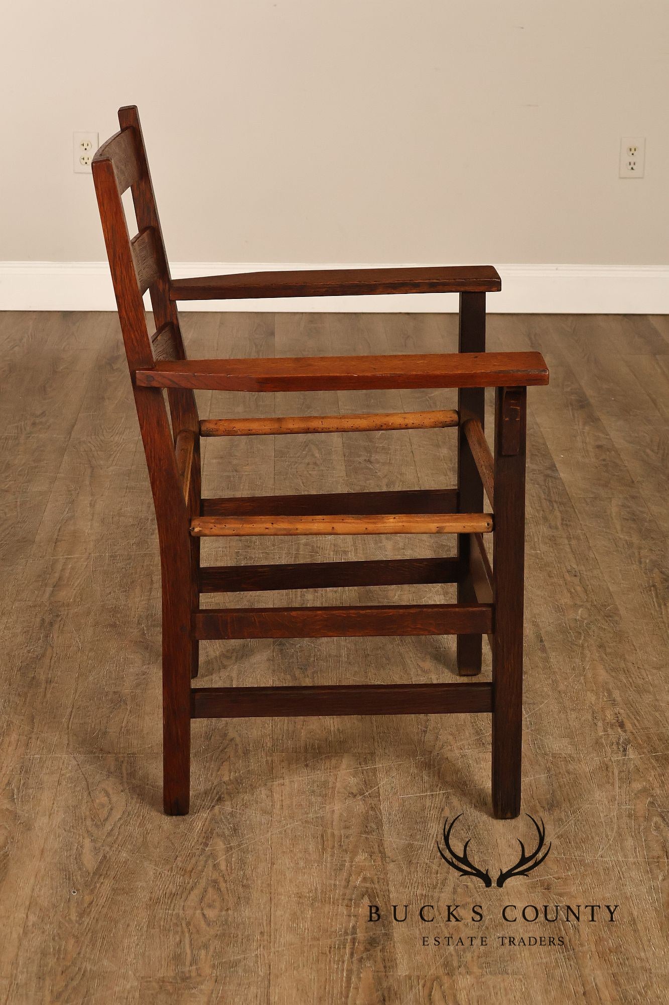 Gustav Stickley Antique Mission Oak Armchair