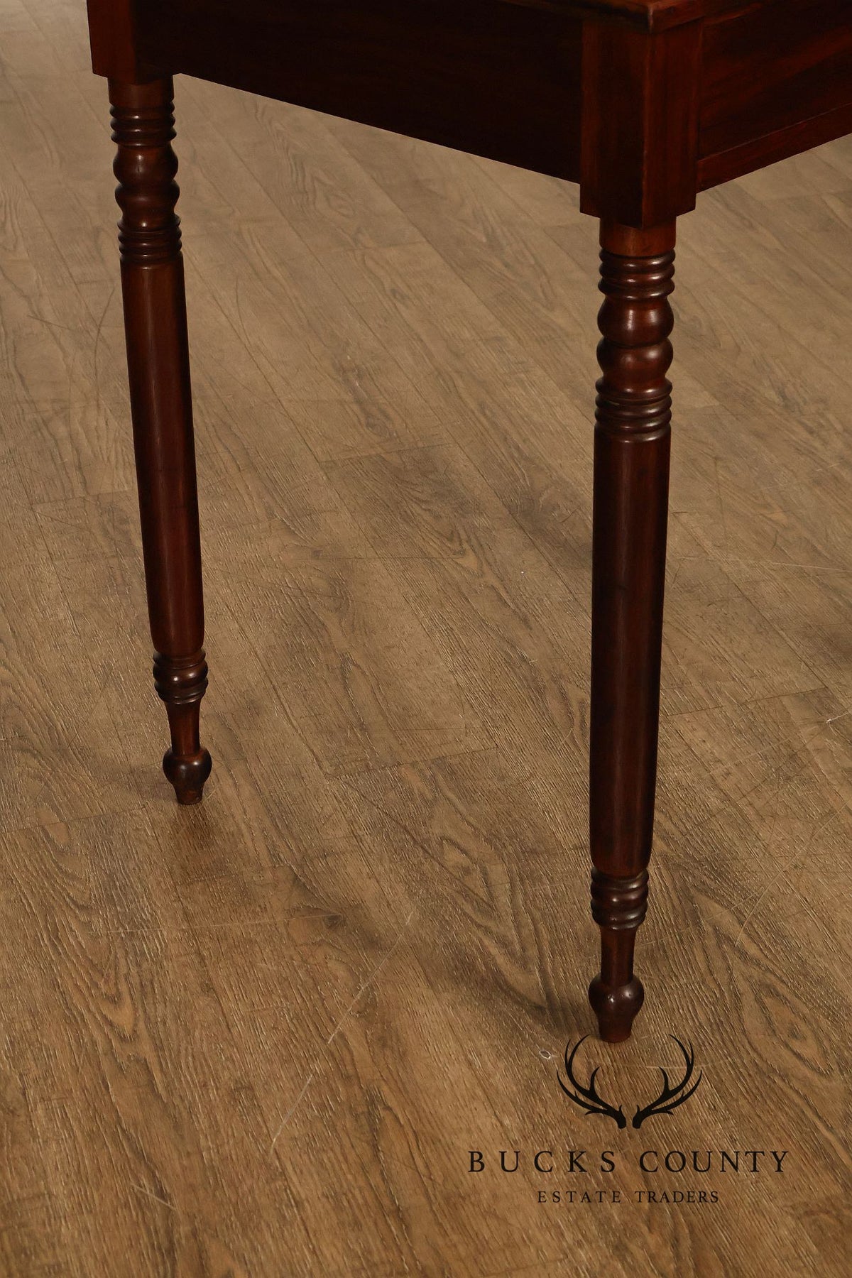 Antique Walnut Two-Part Writing Desk With Cubbyhole Organizer