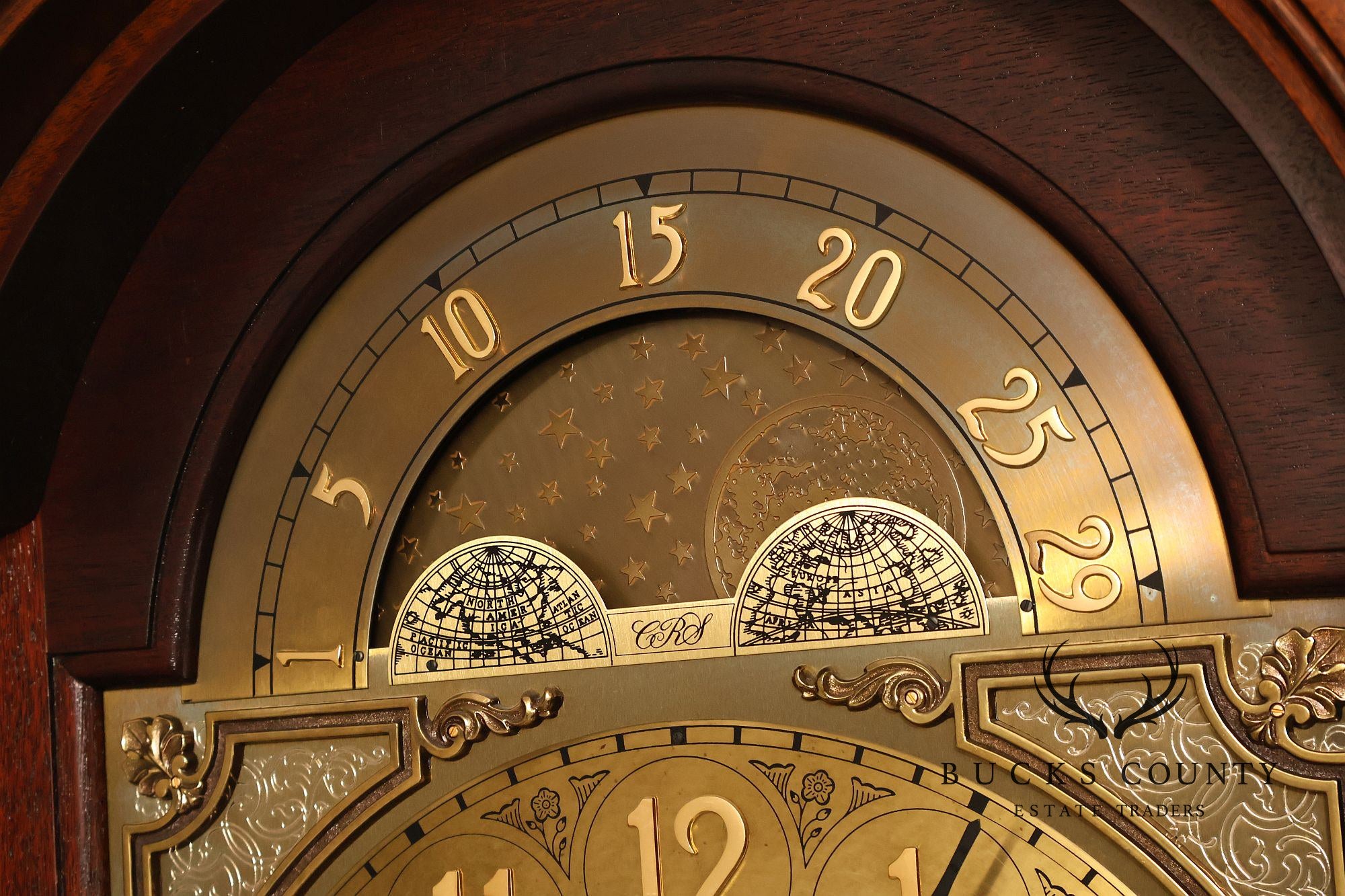 Sligh Mahogany Inlaid Grandfather Clock