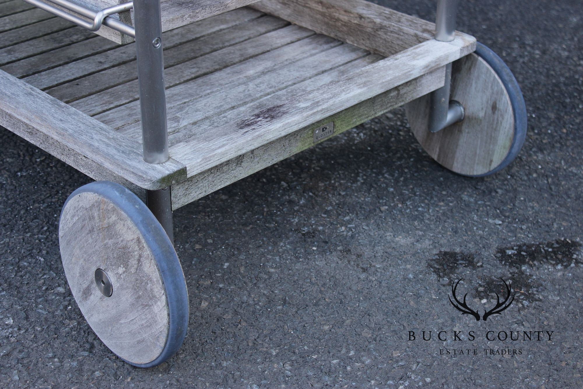 Gloster Teak Outdoor Bar Cart