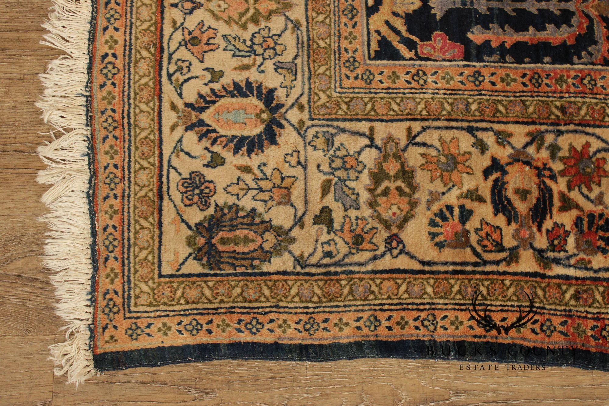 Antique Persian Bidjar Wool Area Rug 8' x 10'