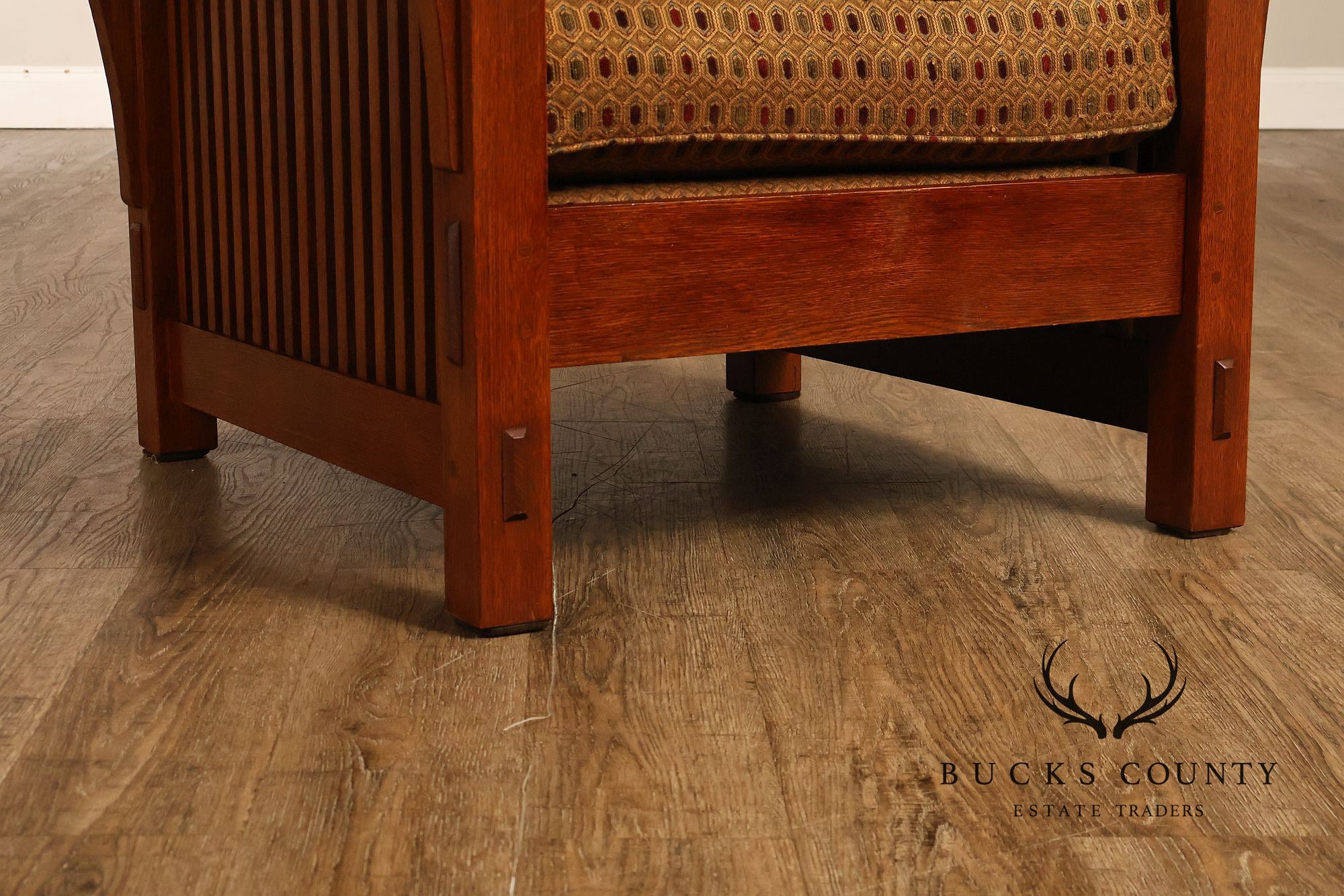 Stickley Mission Collection Oak Spindle Morris Chair