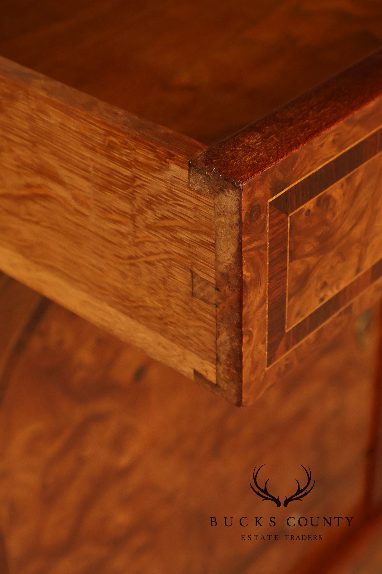 French Belle Époque Art Nouveau Burled Walnut Marble Top Sideboard With Display Cabinets